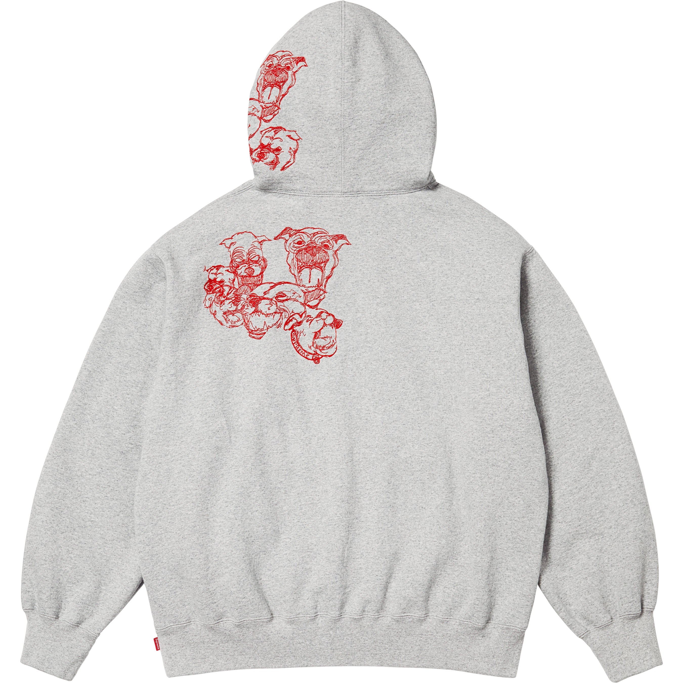 Pitbulls Embroidered Hooded Sweatshirt