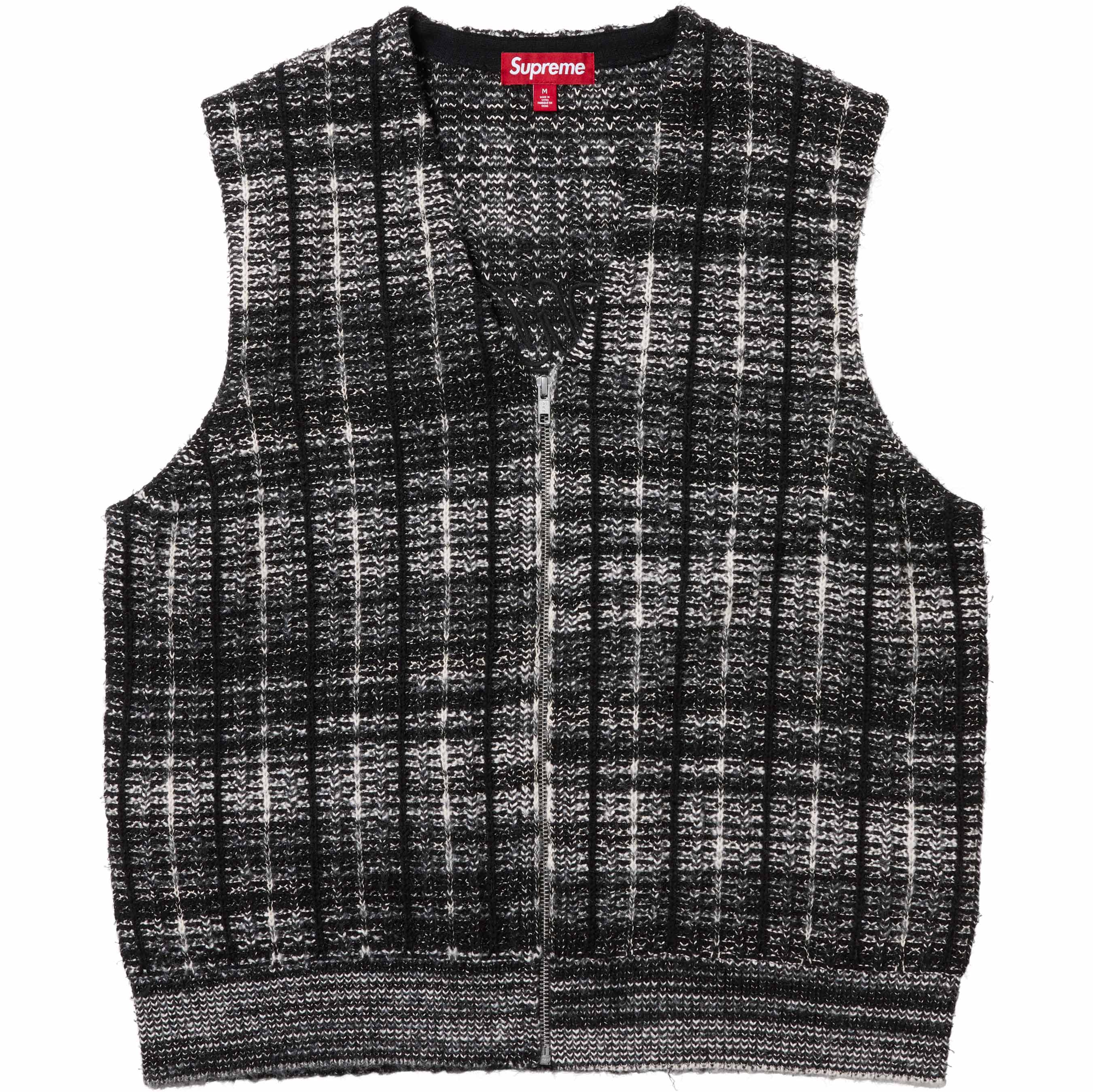 Speckled Zip Up Sweater Vest