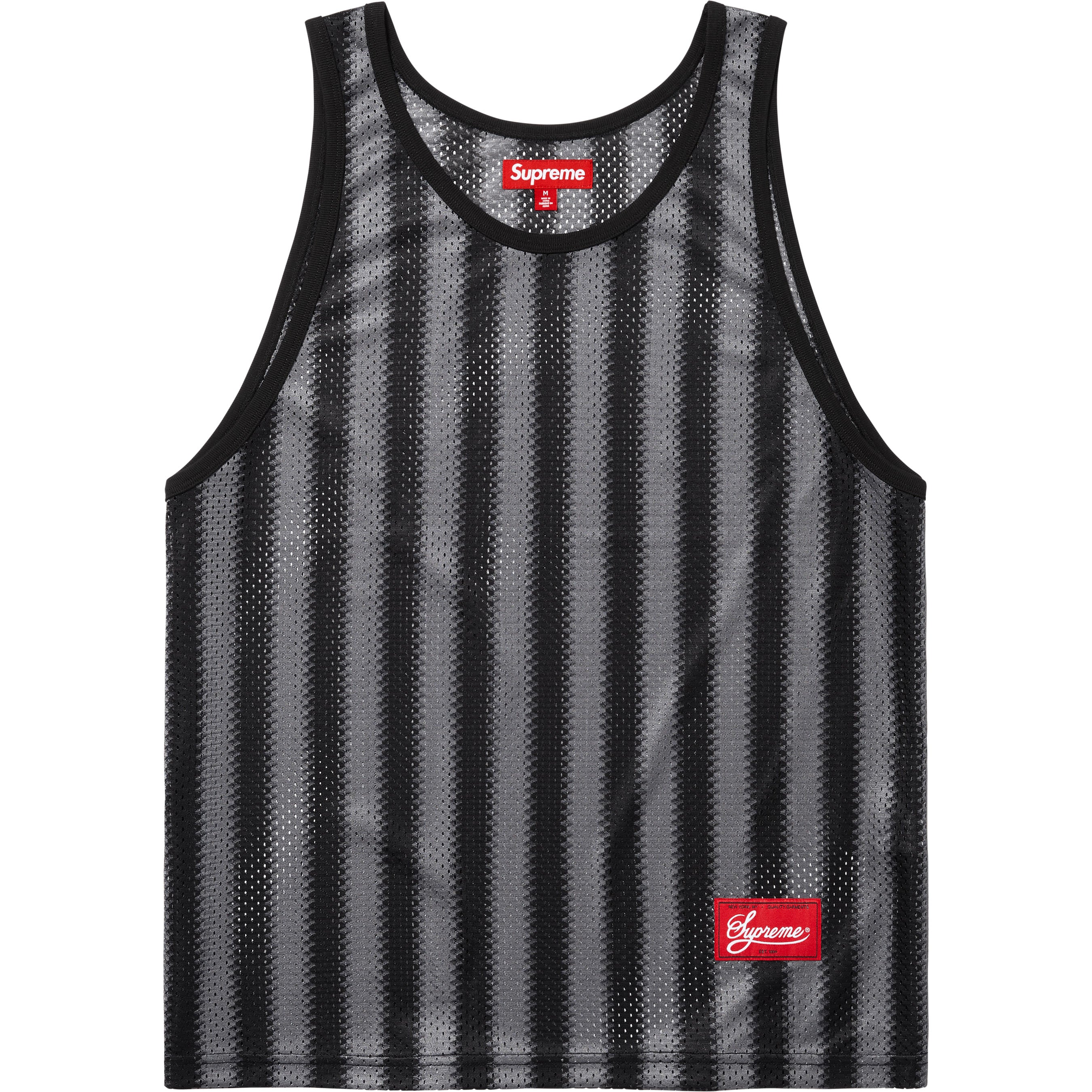 Stripe Mesh Tank Top