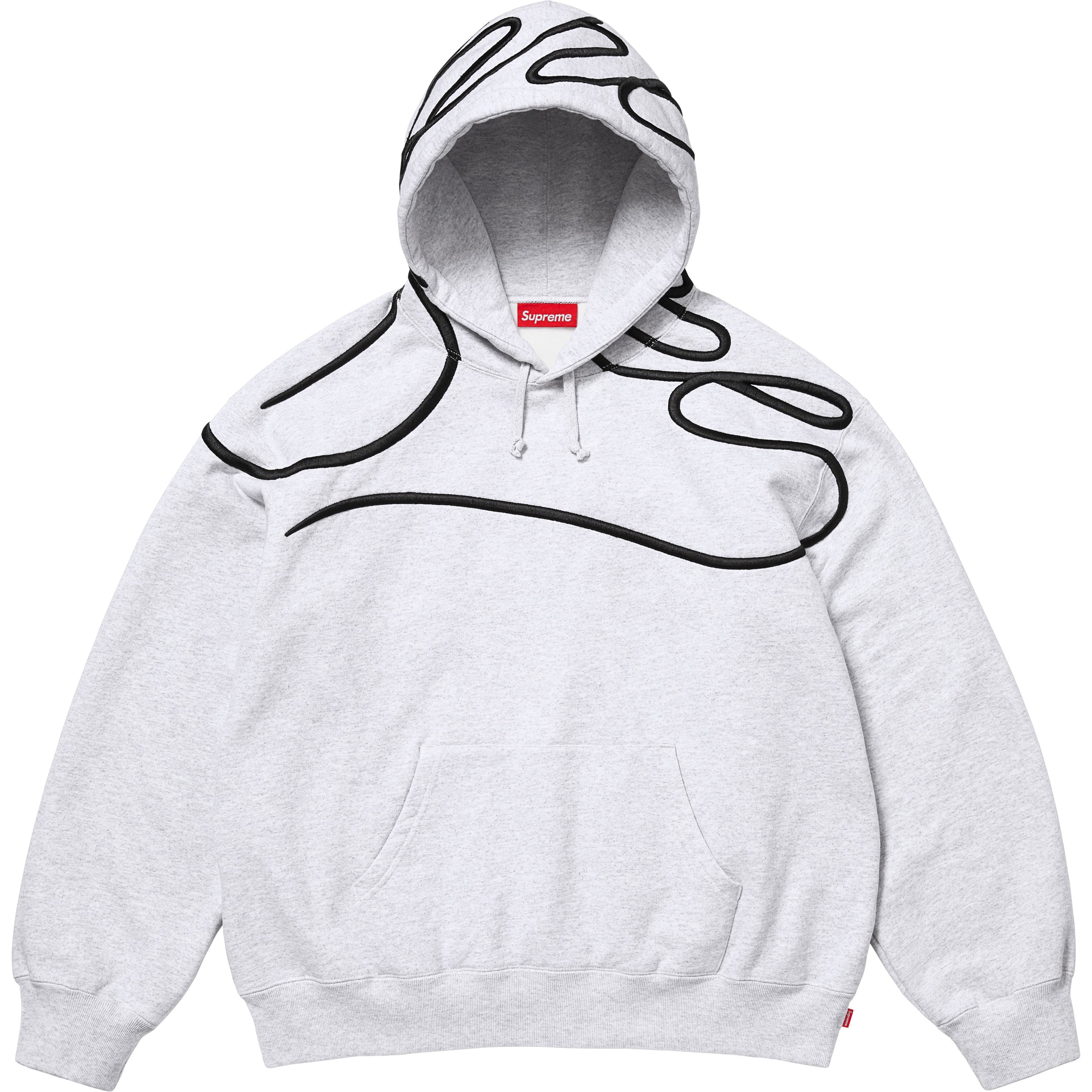 Shoulder Script Hooded Sweatshirt
