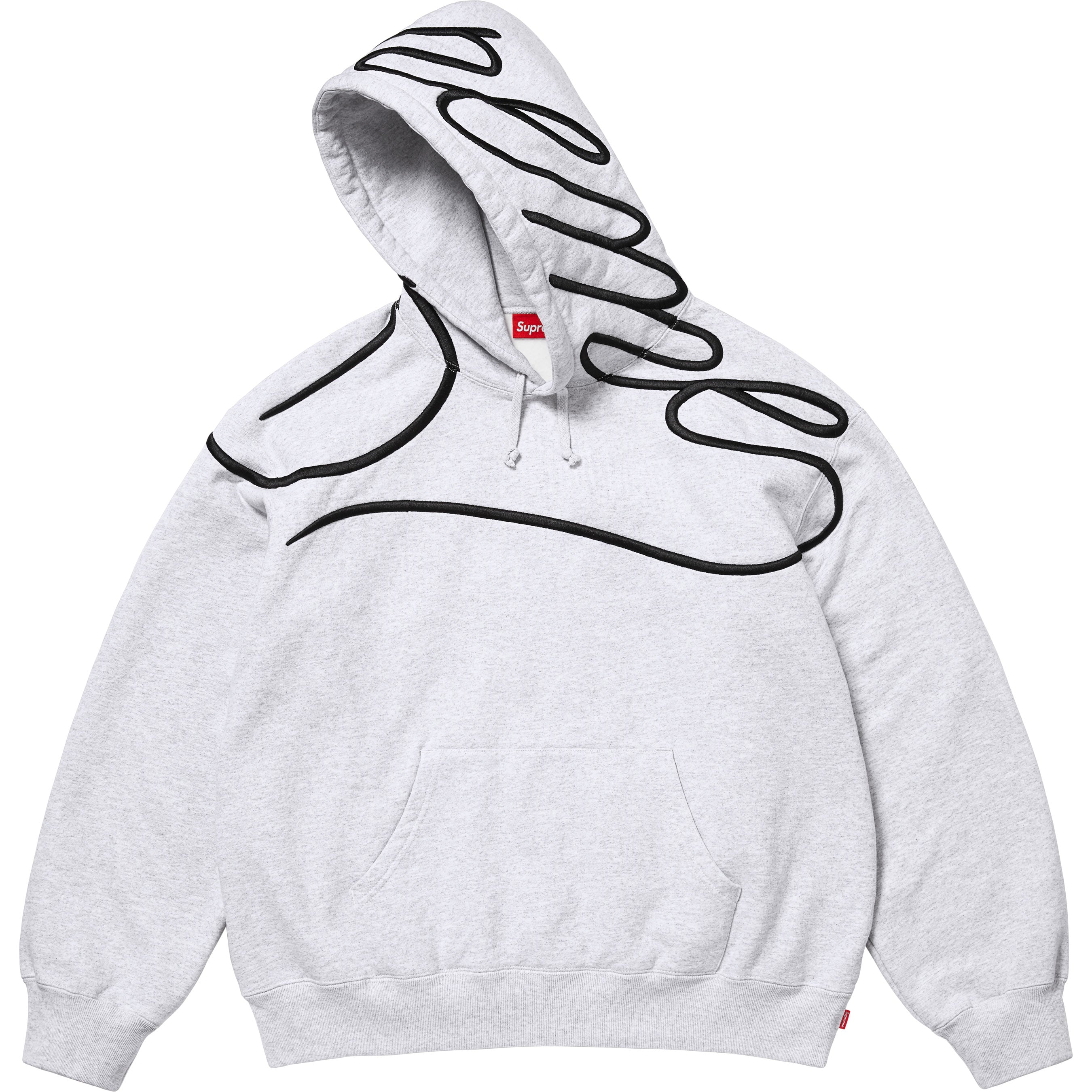Shoulder Script Hooded Sweatshirt