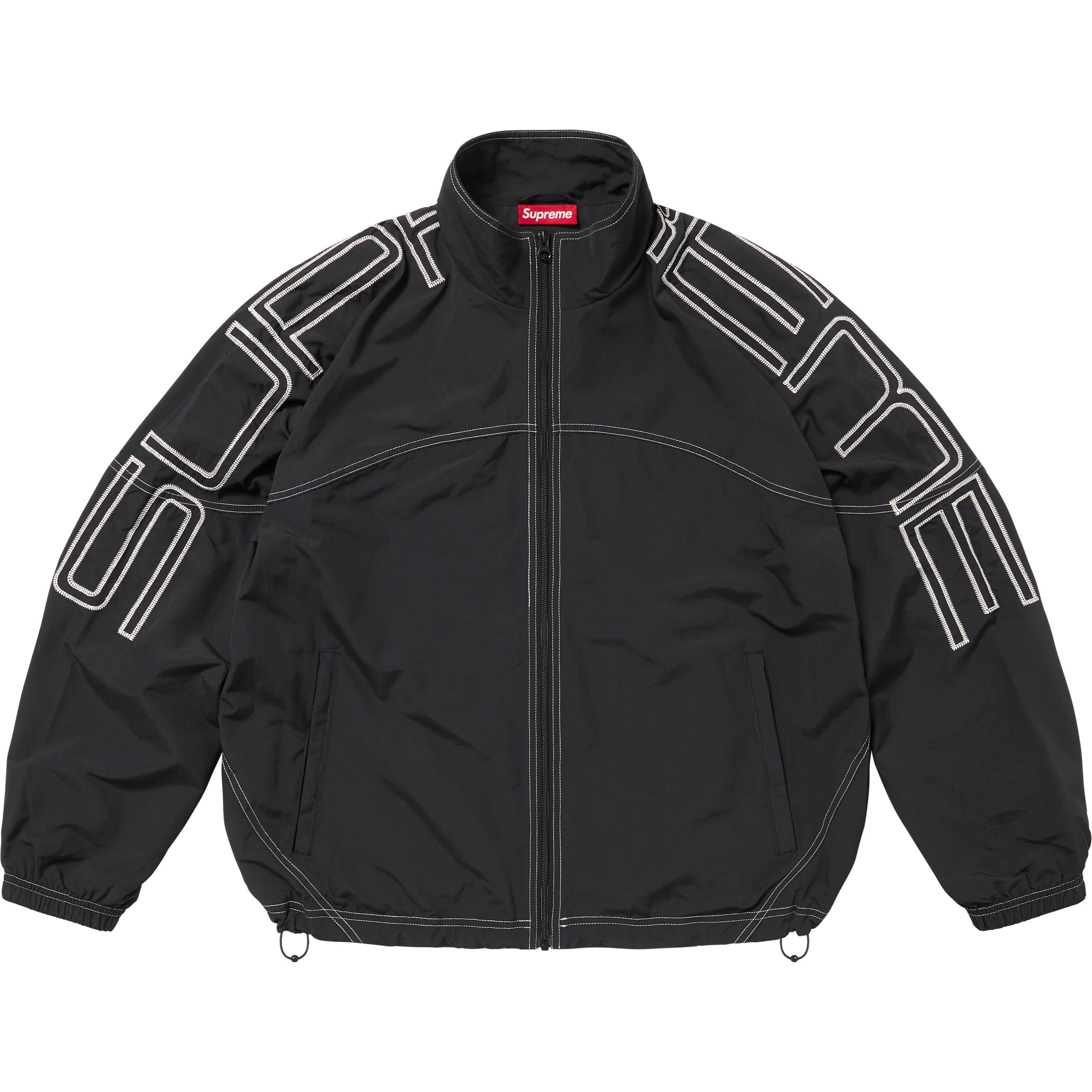 Spellout Embroidered Track Jacket