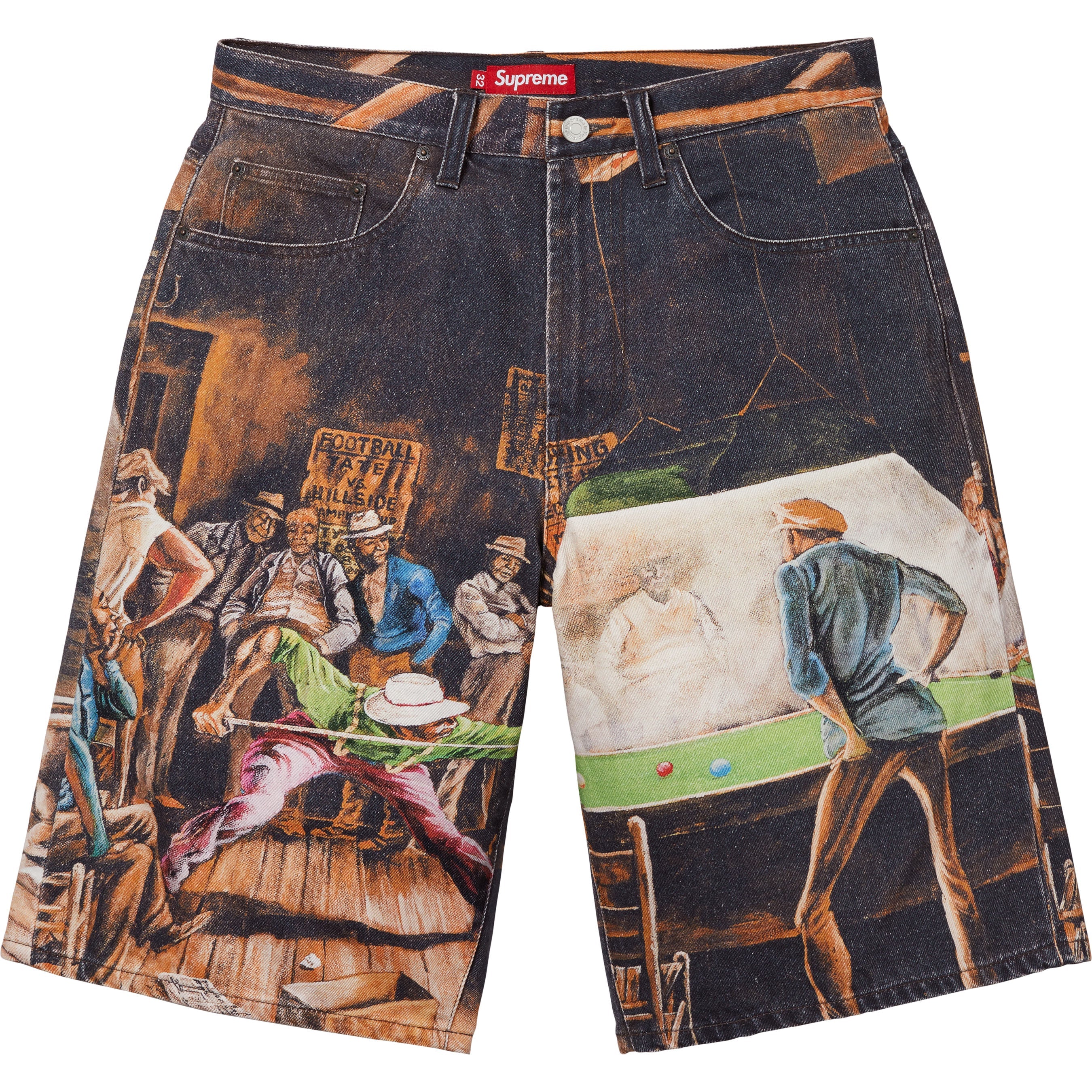 Supreme/Ernie Barnes Baggy Denim Short