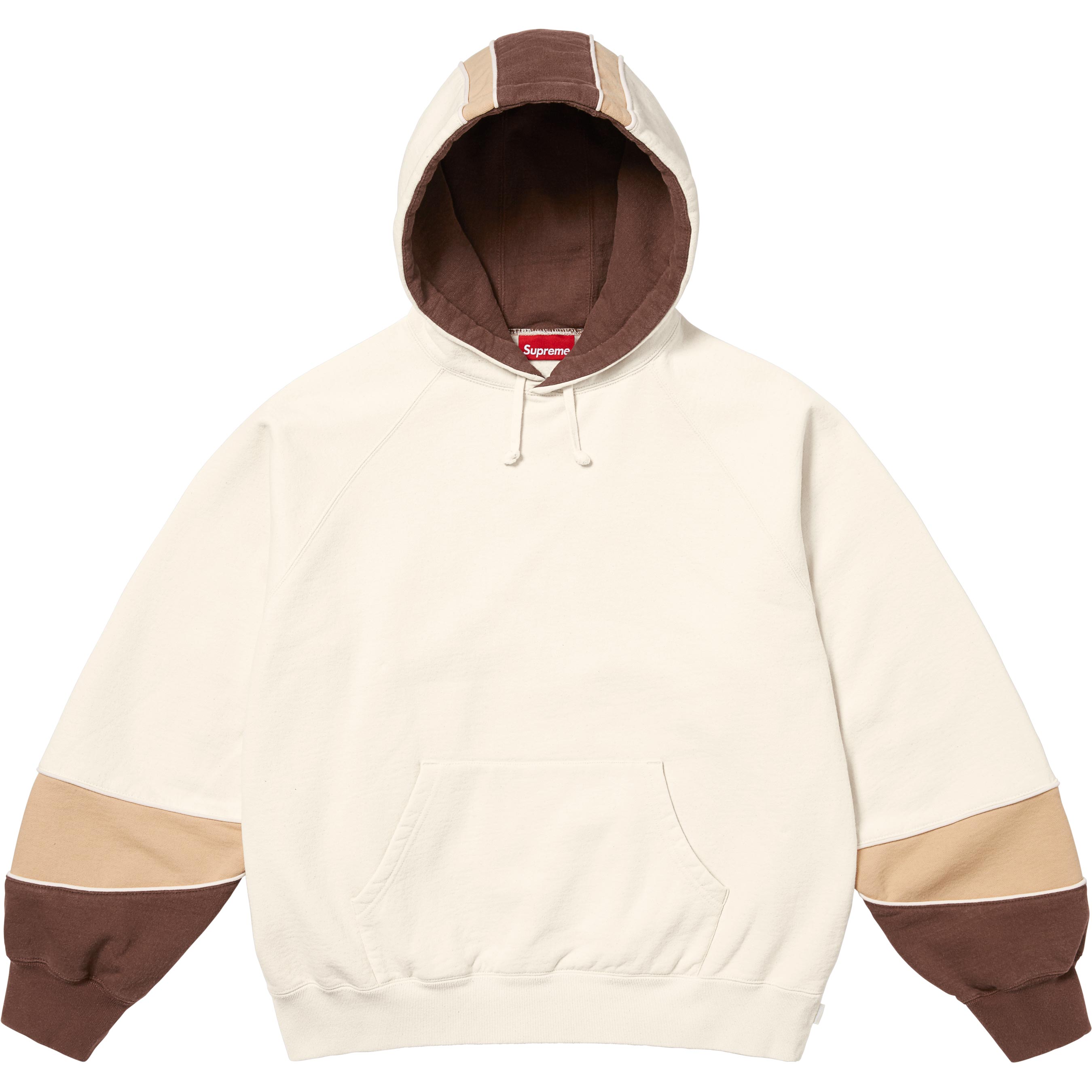 Paneled Hooded Sweatshirt