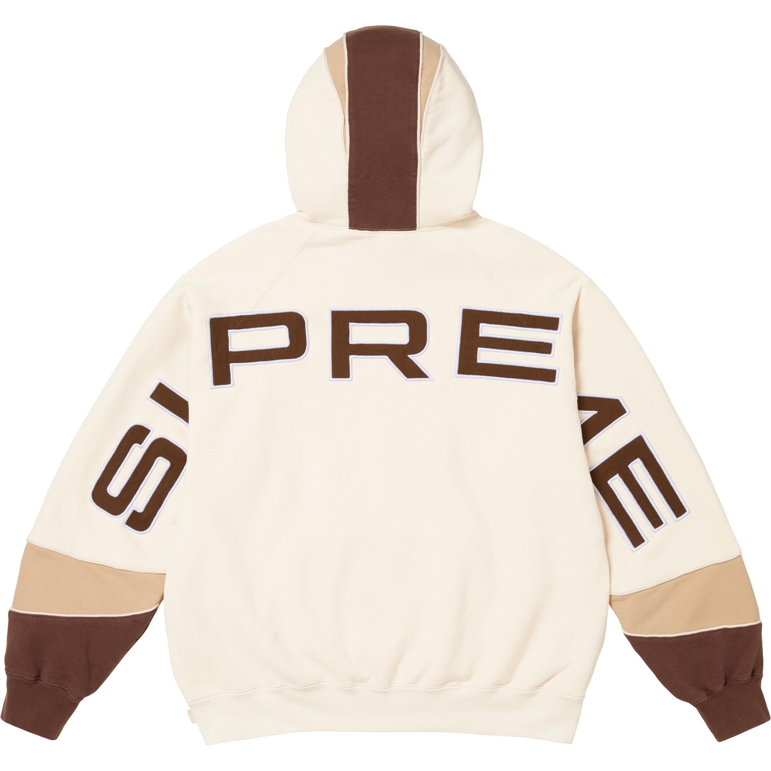 Paneled Hooded Sweatshirt