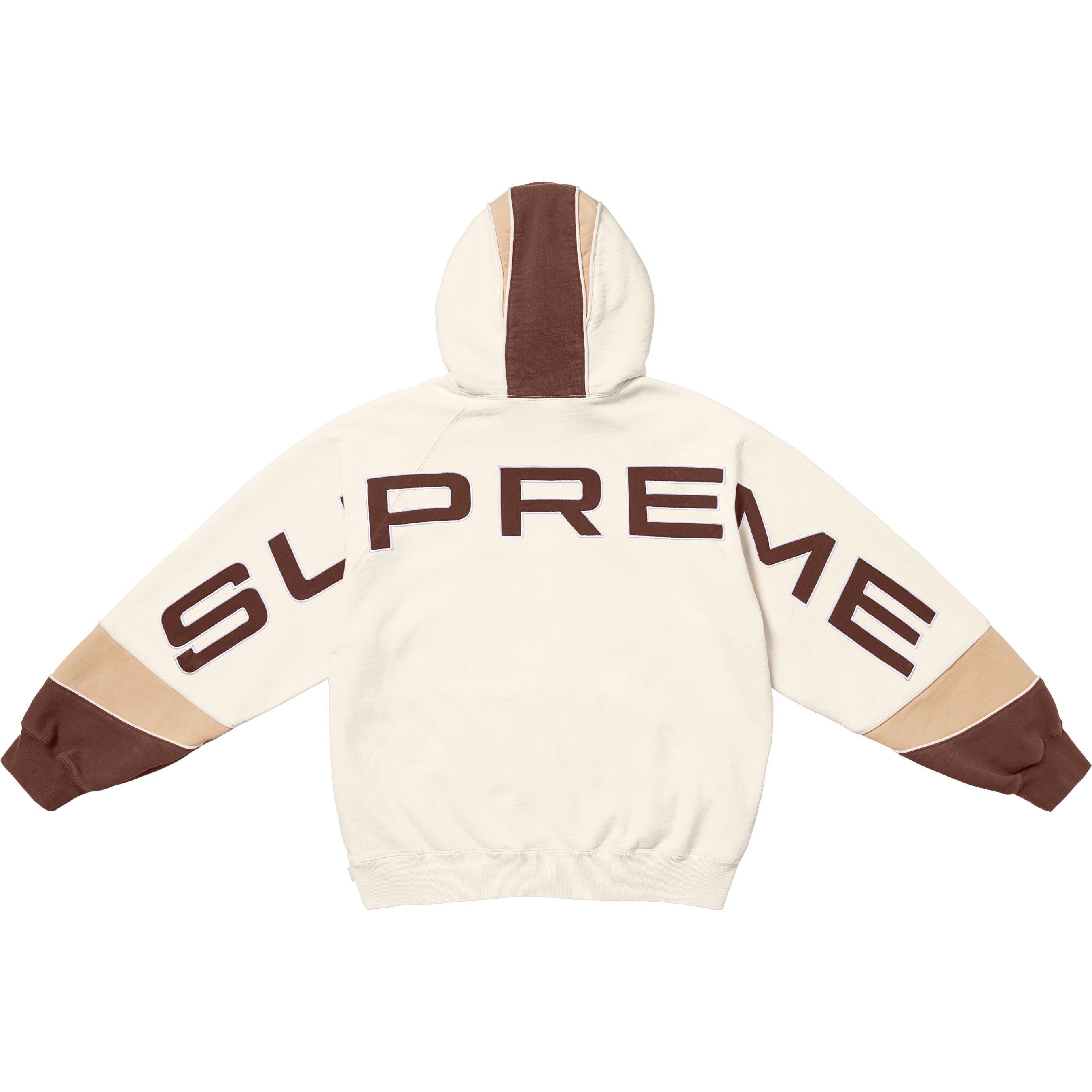 Paneled Hooded Sweatshirt