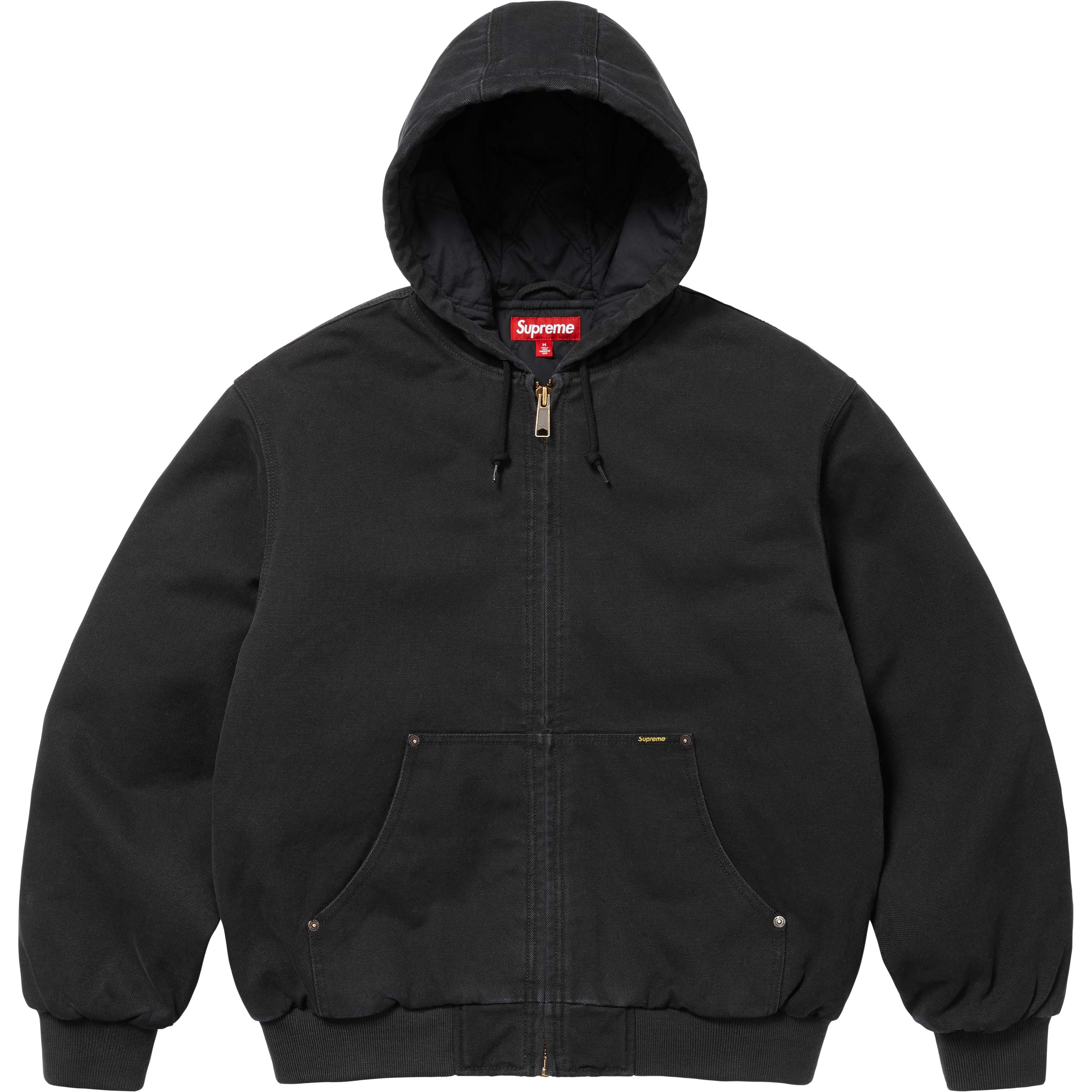AOI Embroidered Hooded Work Jacket