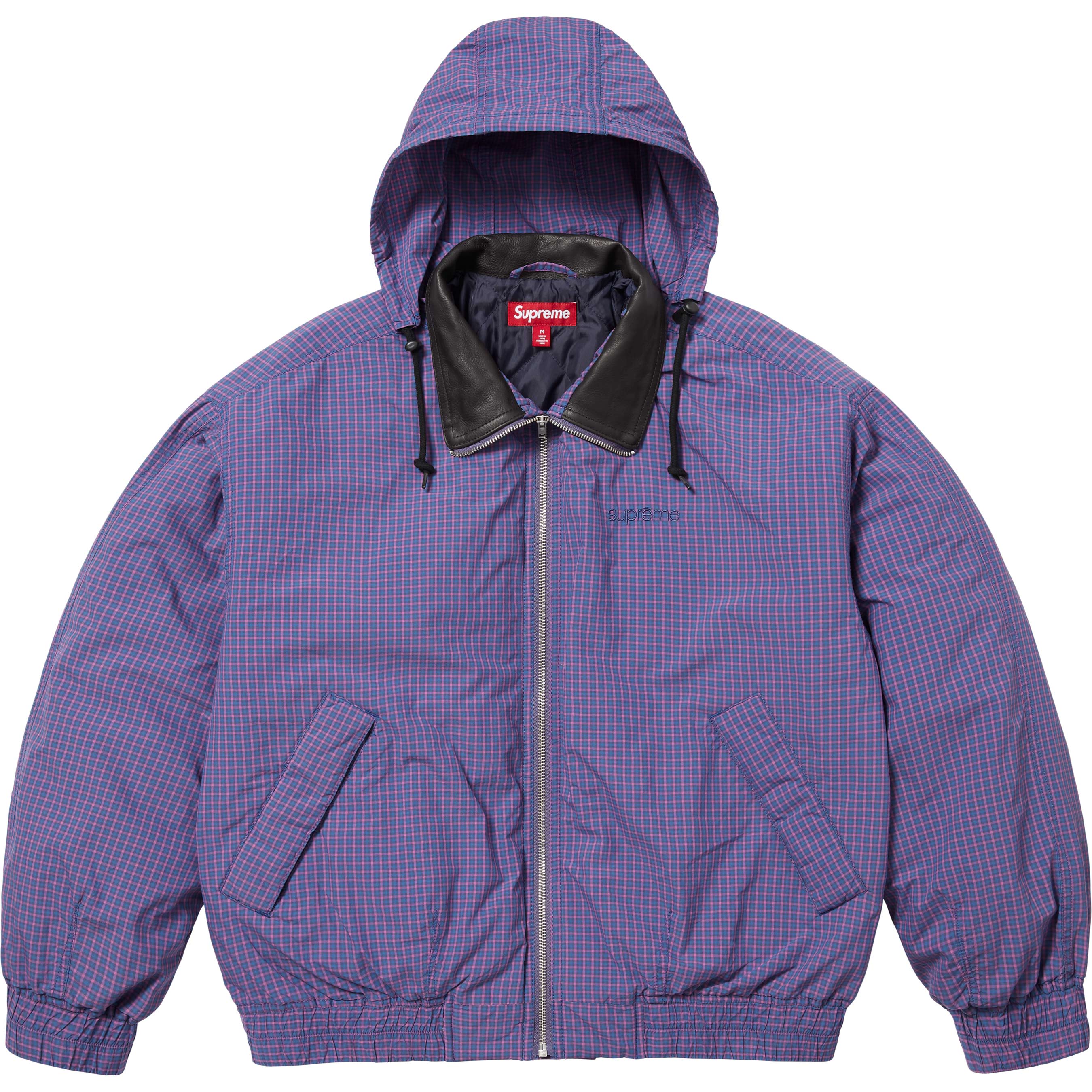 Leather Collar Utility Jacket