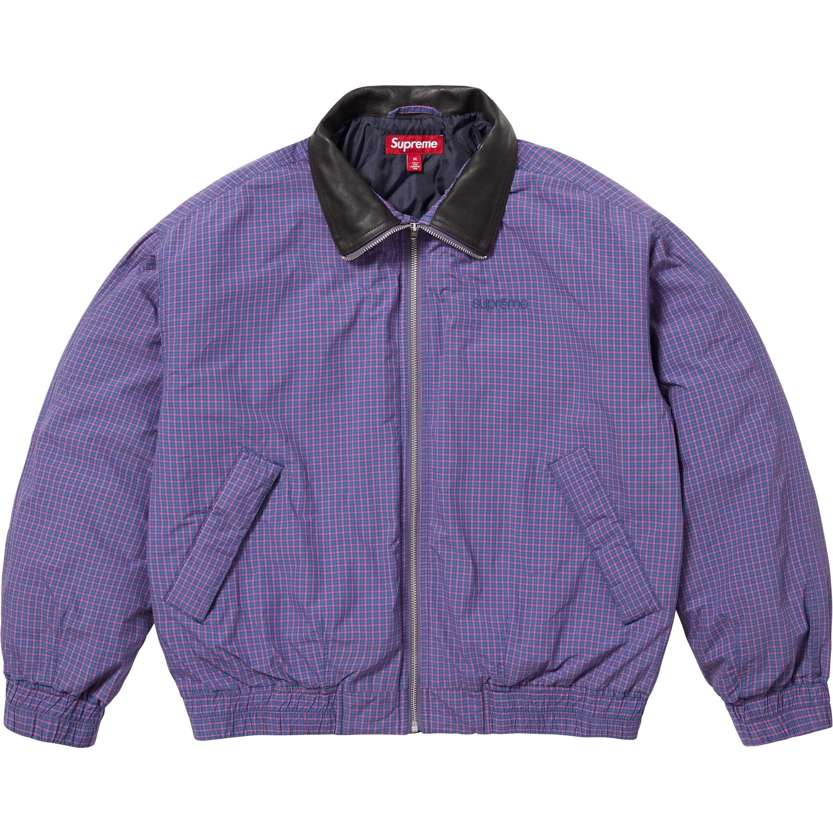 Leather Collar Utility Jacket
