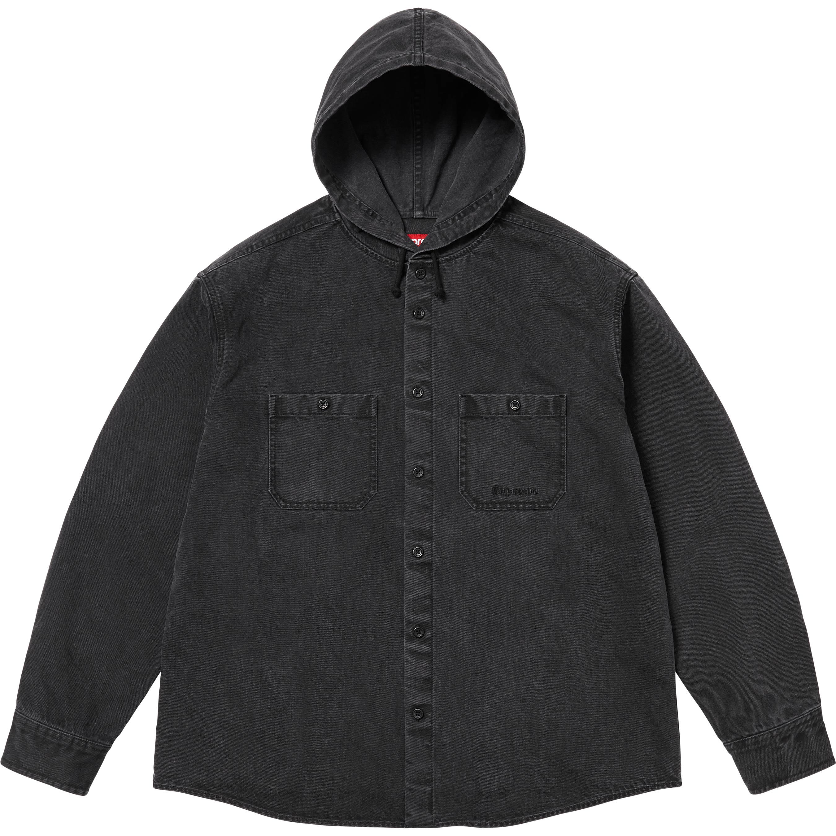 Hooded Denim Shirt