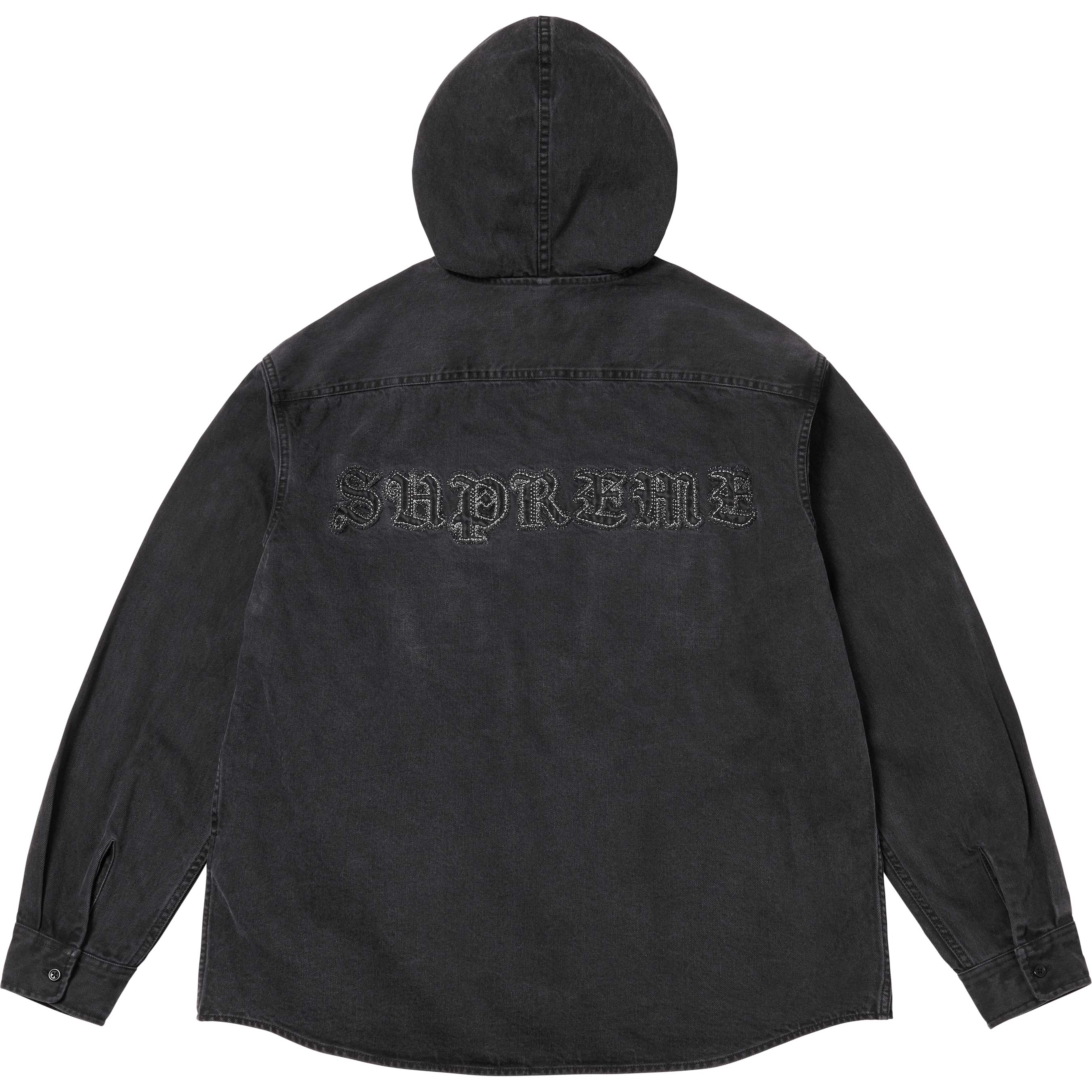 Hooded Denim Shirt