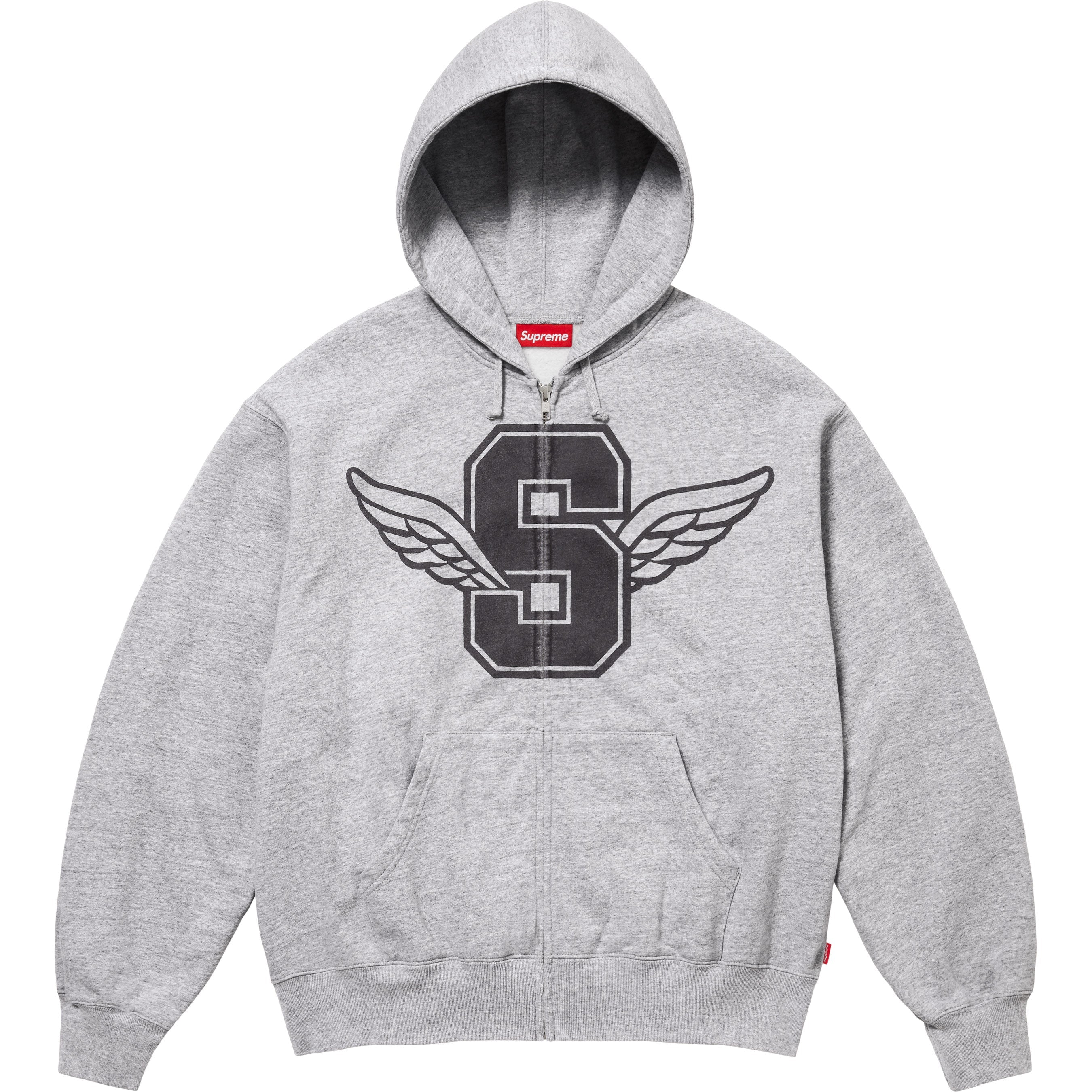 Wings Zip Up Hooded Sweatshirt