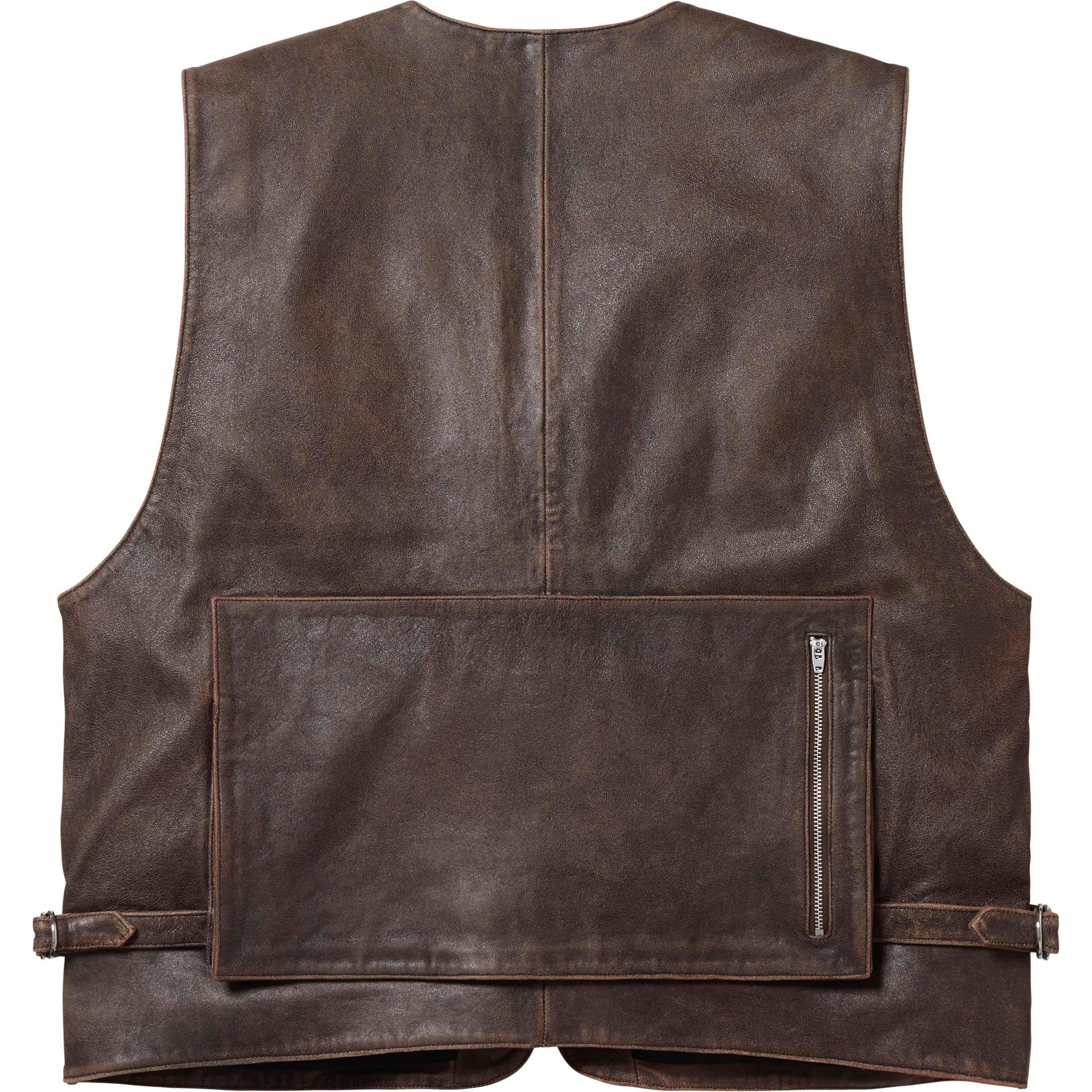 Leather Cargo Vest
