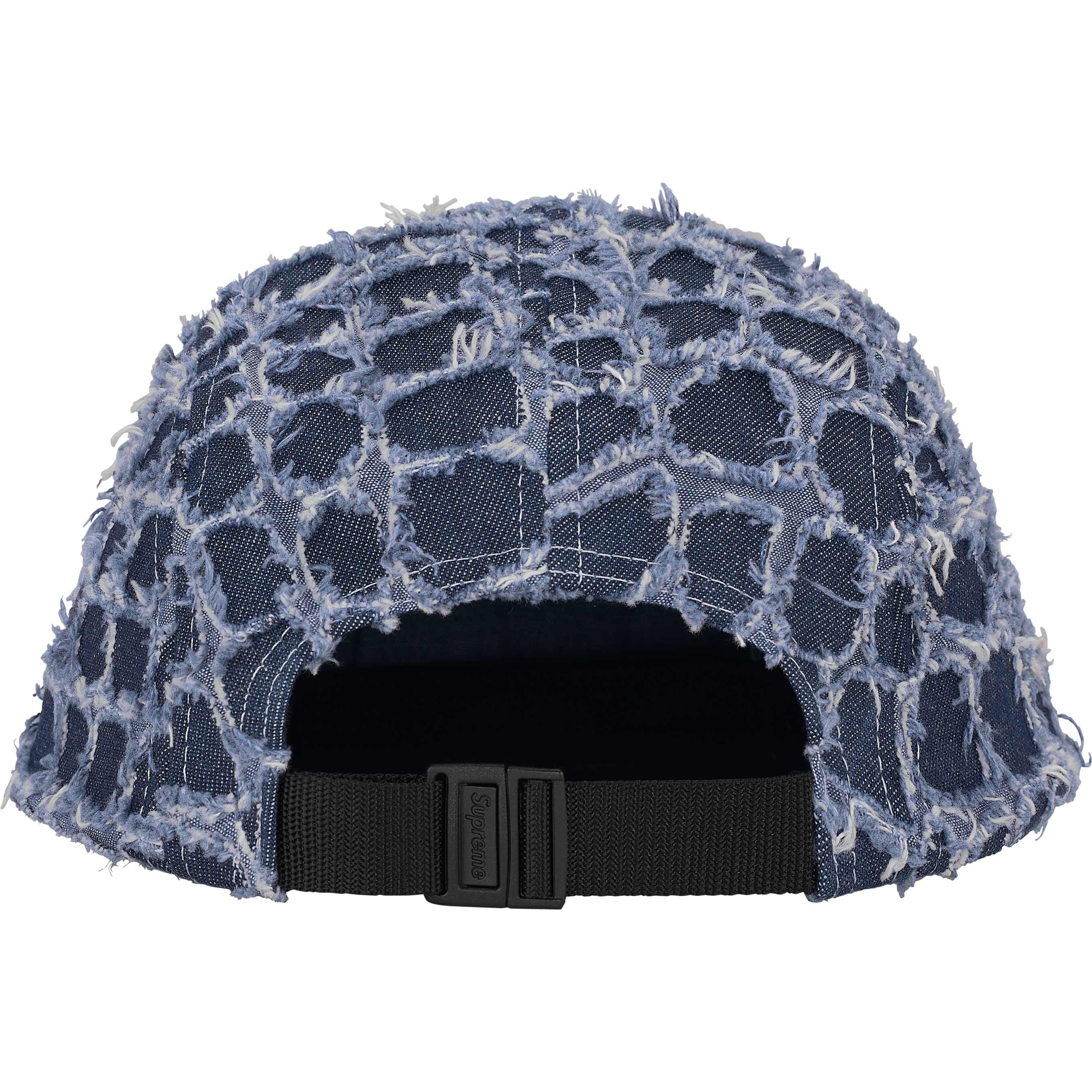 Frayed Croc Denim Camp Cap