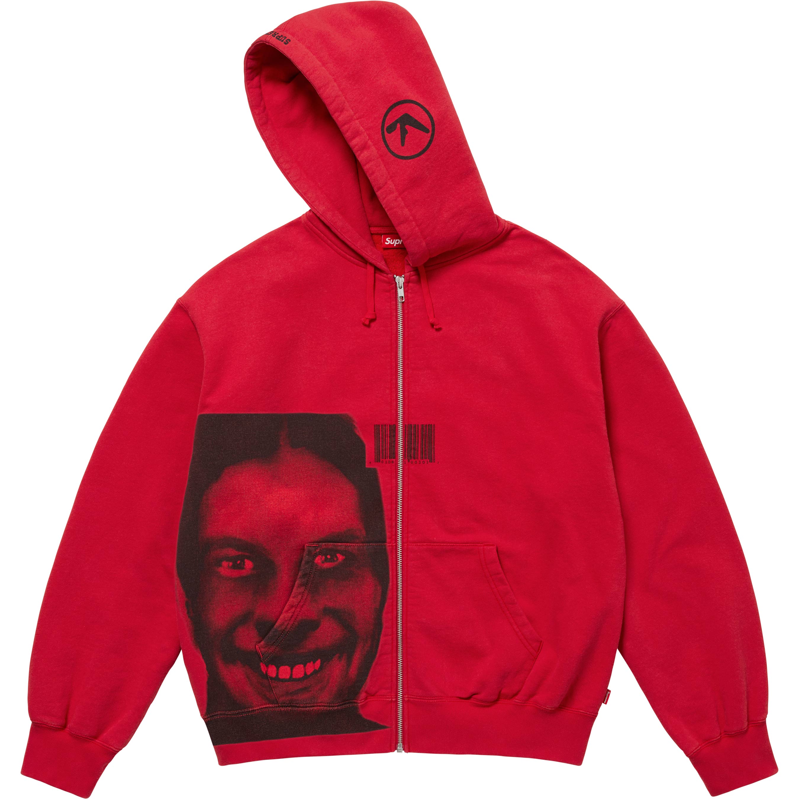 Supreme/Aphex Twin Zip Up Hooded Sweatshirt