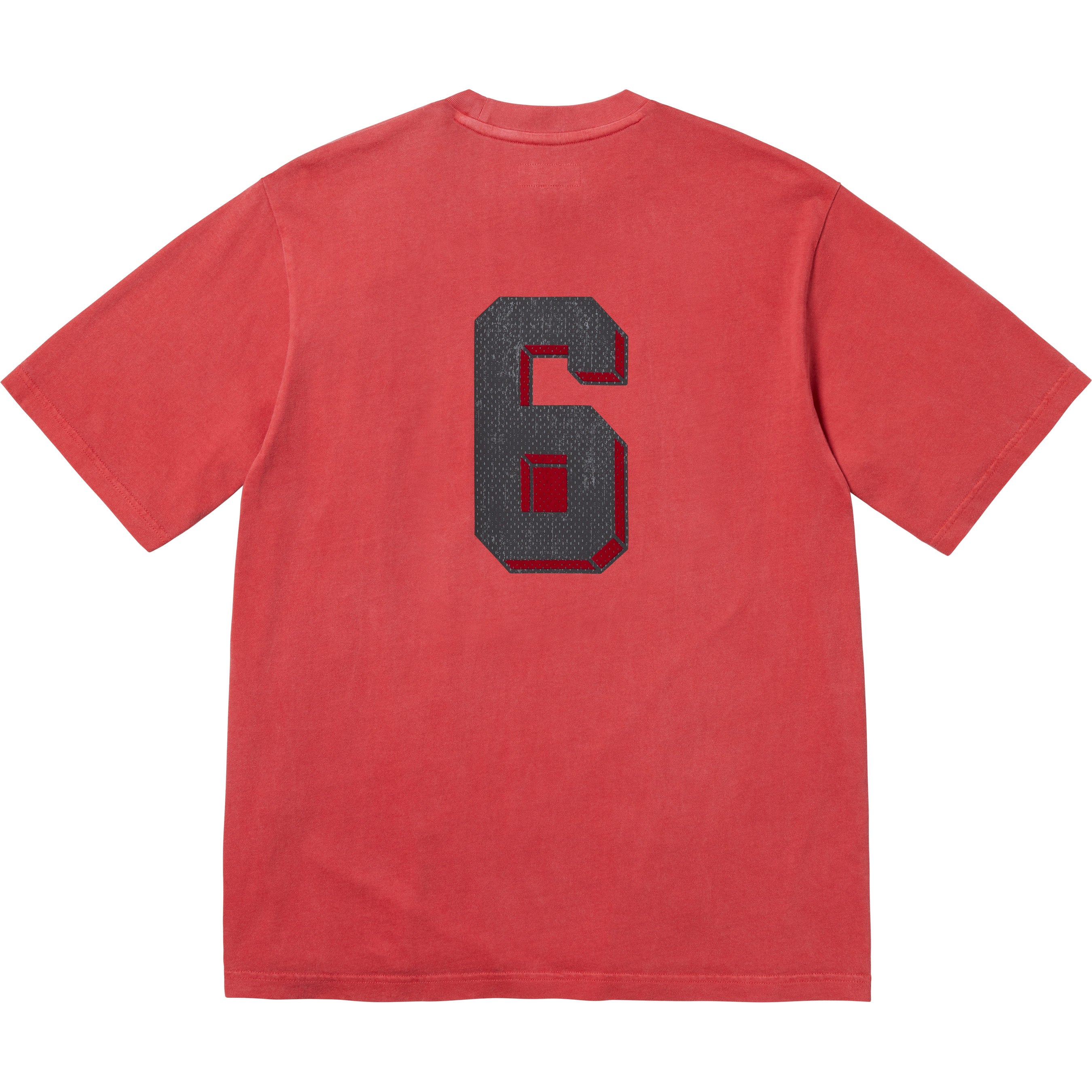 Flocked Washed S/S Top