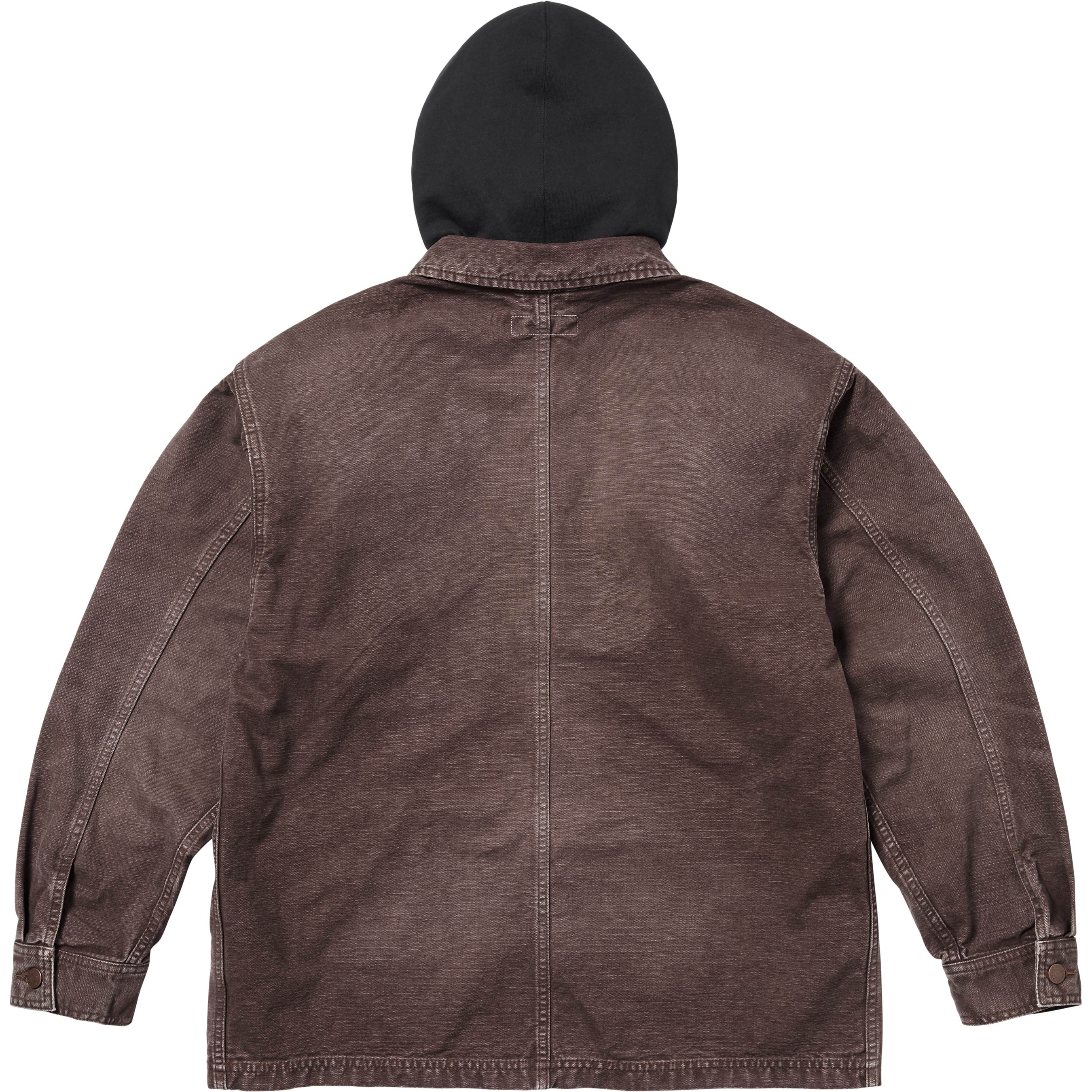 Worn Hooded Chore Coat