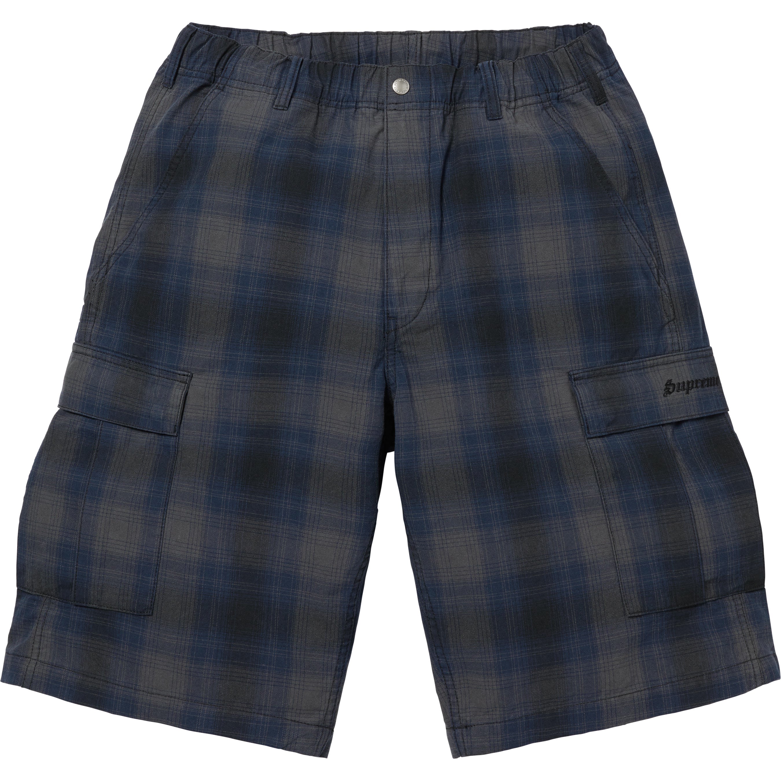 Shadow Plaid Cargo Short