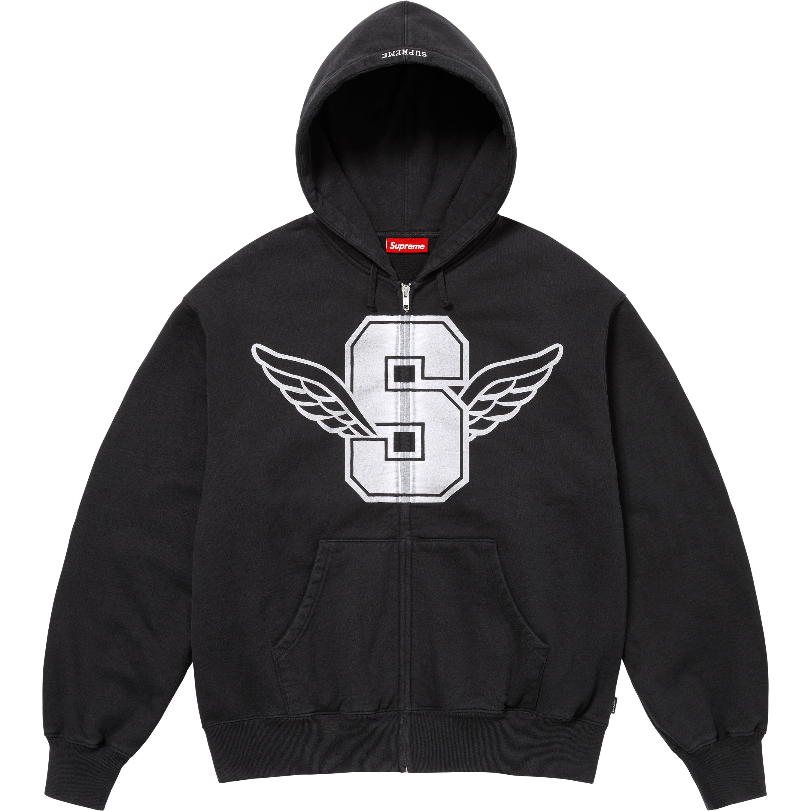 Wings Zip Up Hooded Sweatshirt