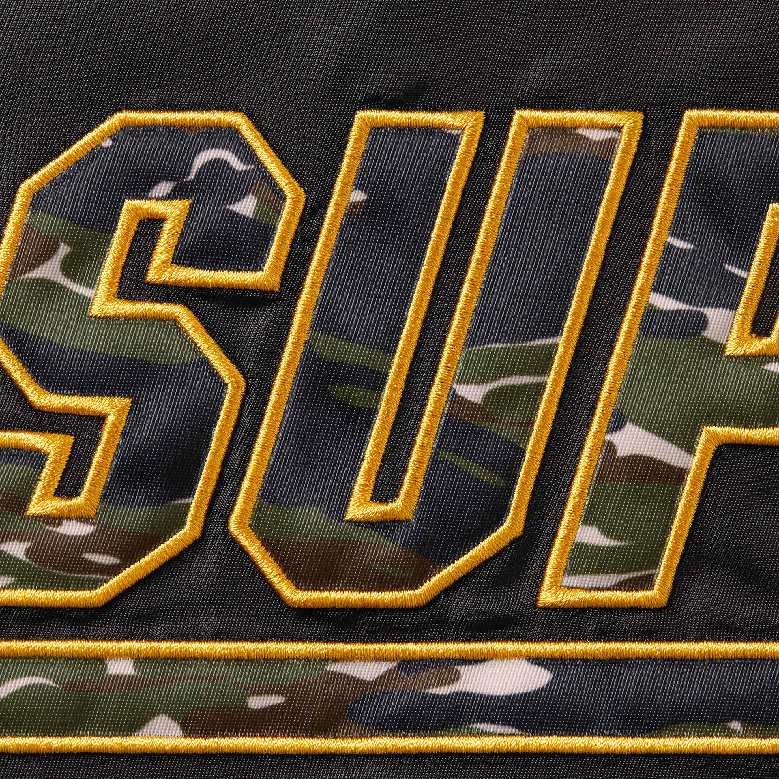 Supreme®/Mitchell & Ness® Camo Logo Varsity Jacket