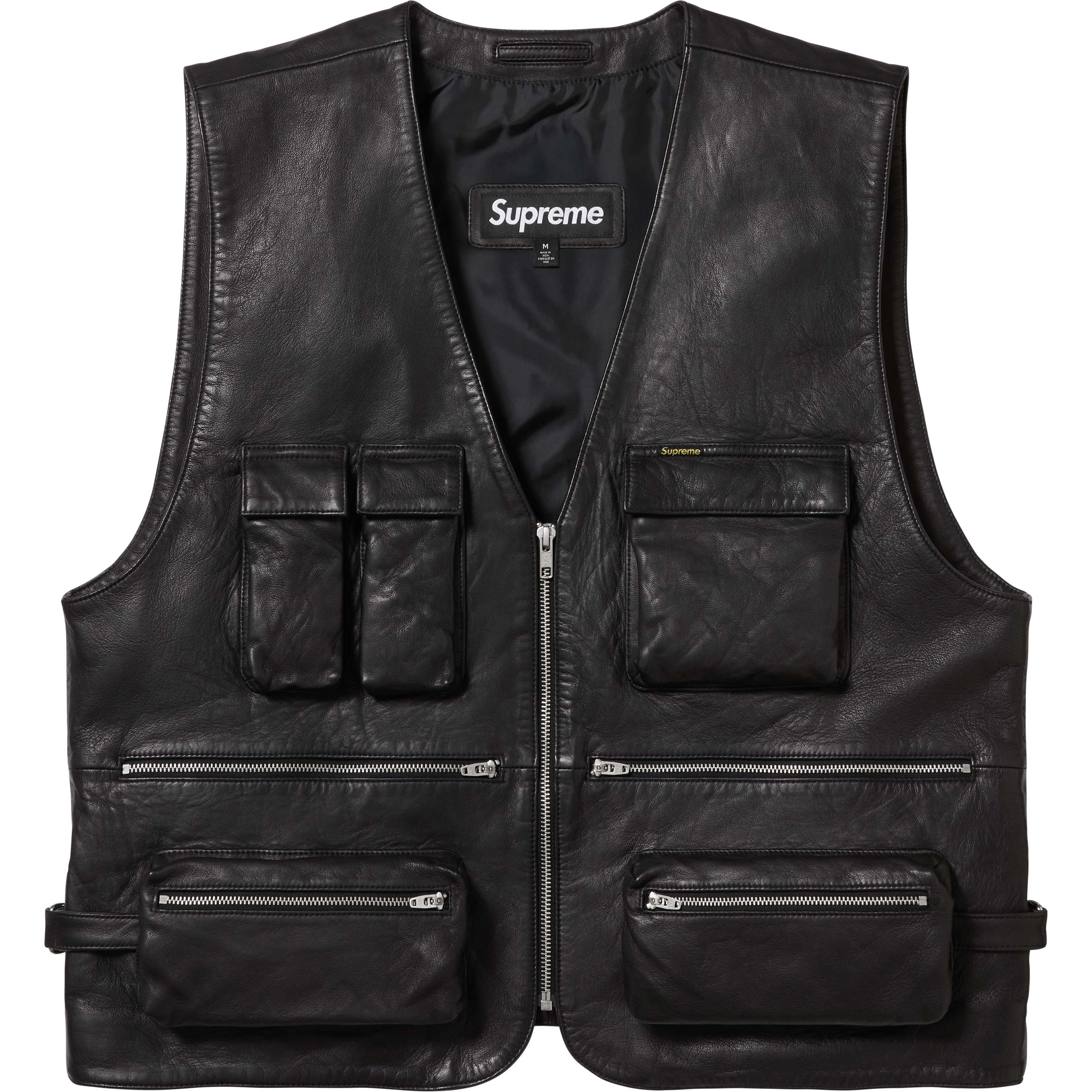 Leather Cargo Vest