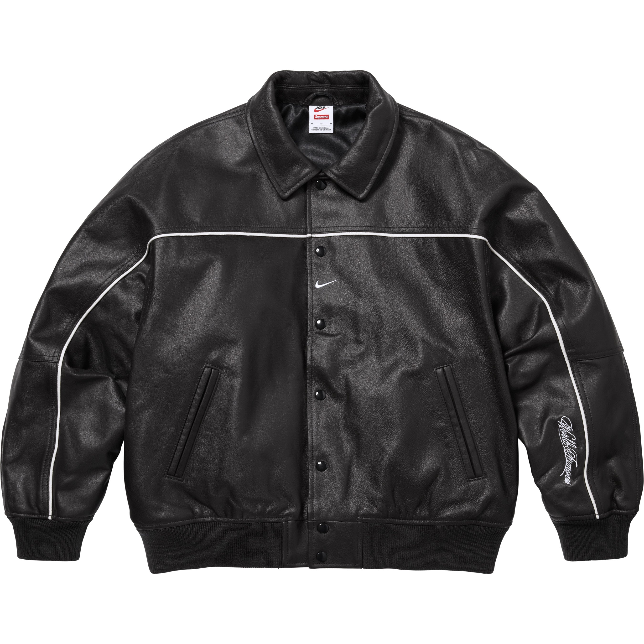 Supreme®/Nike® Leather Varsity Jacket