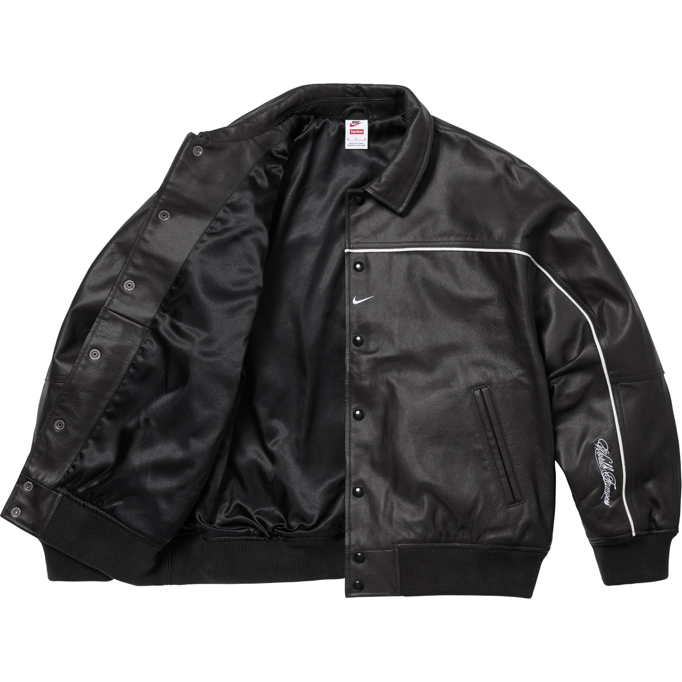 Supreme®/Nike® Leather Varsity Jacket