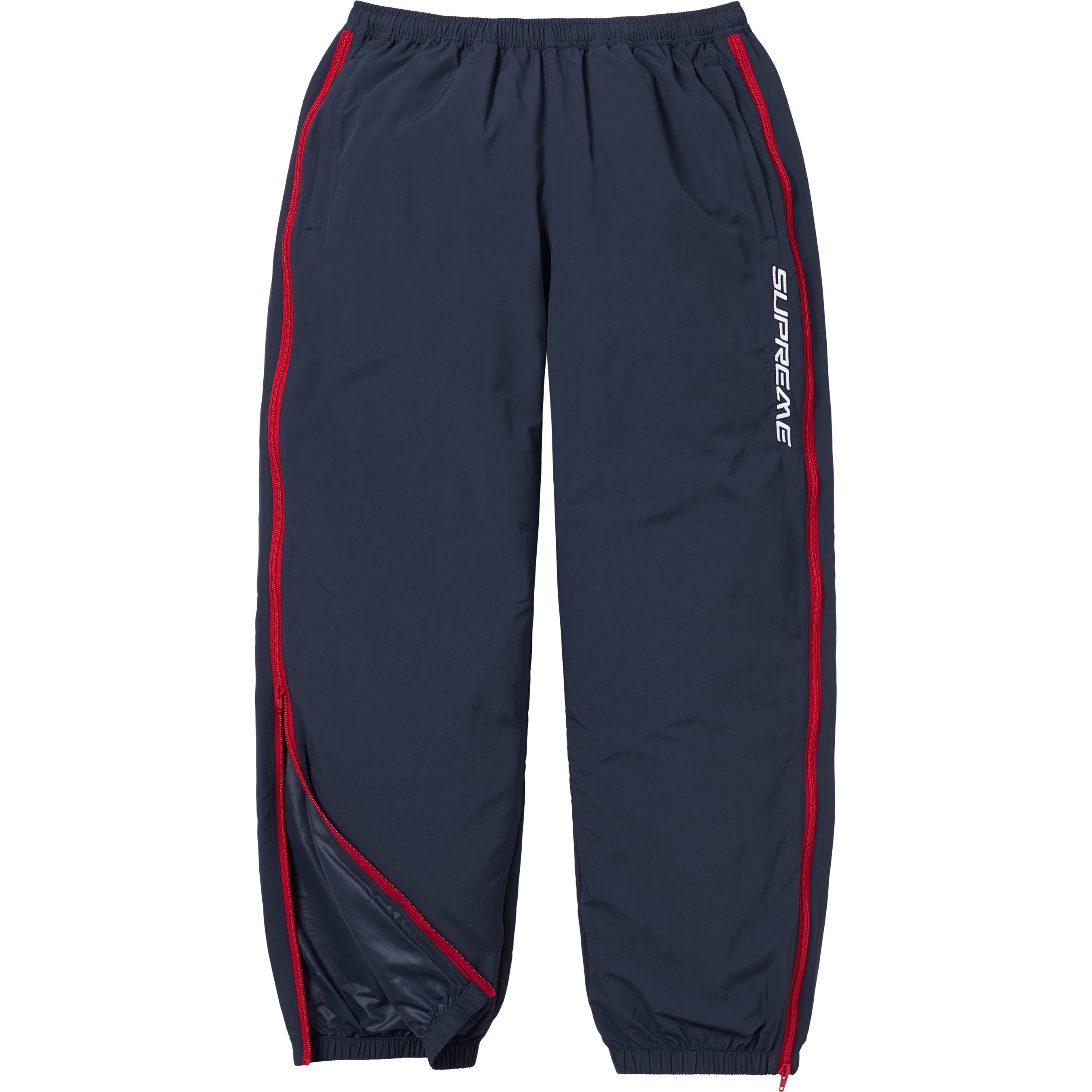 Contrast Zip Warm Up Pant