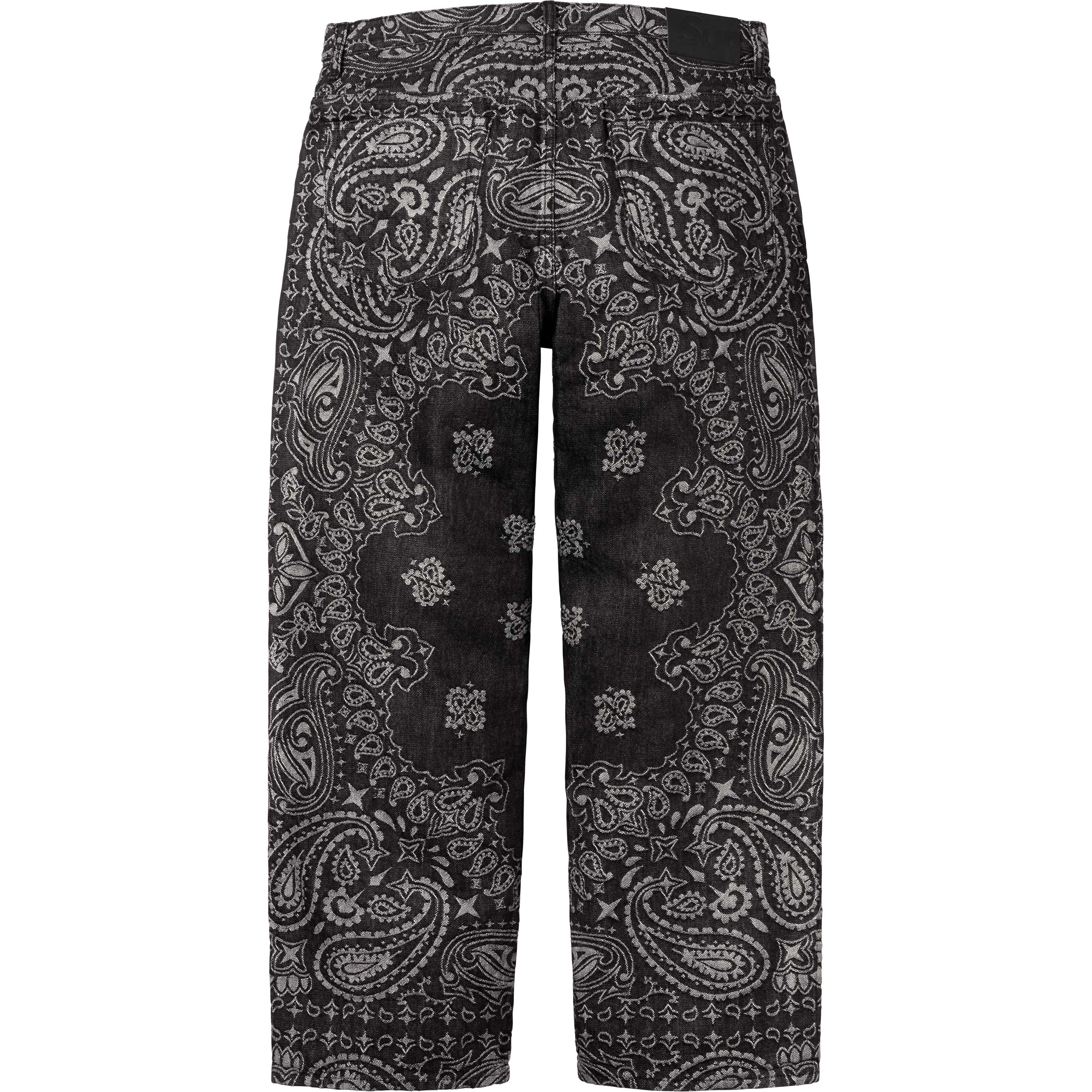 Bandana Jacquard Baggy Jean