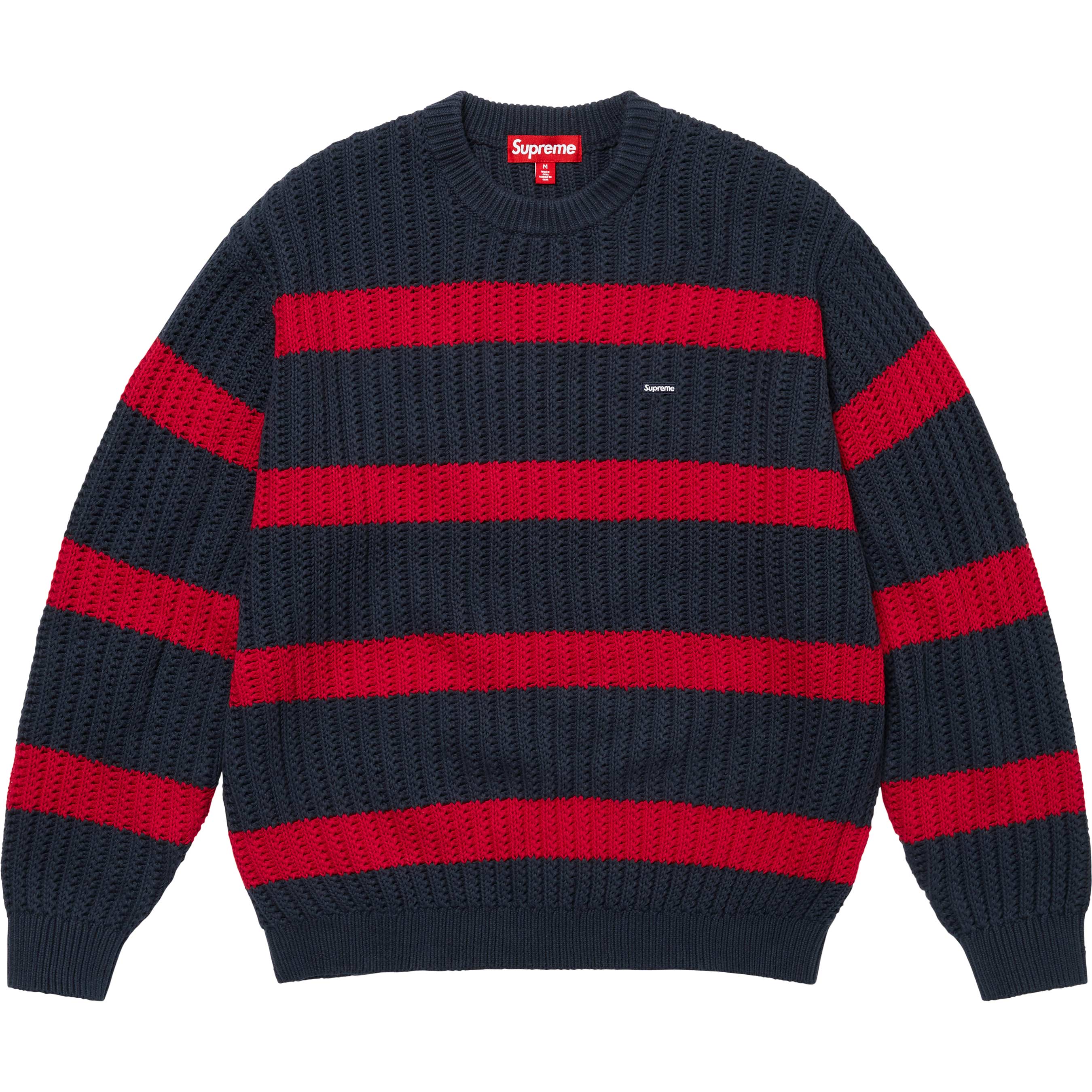 Loose Gauge Stripe Small Box Sweater