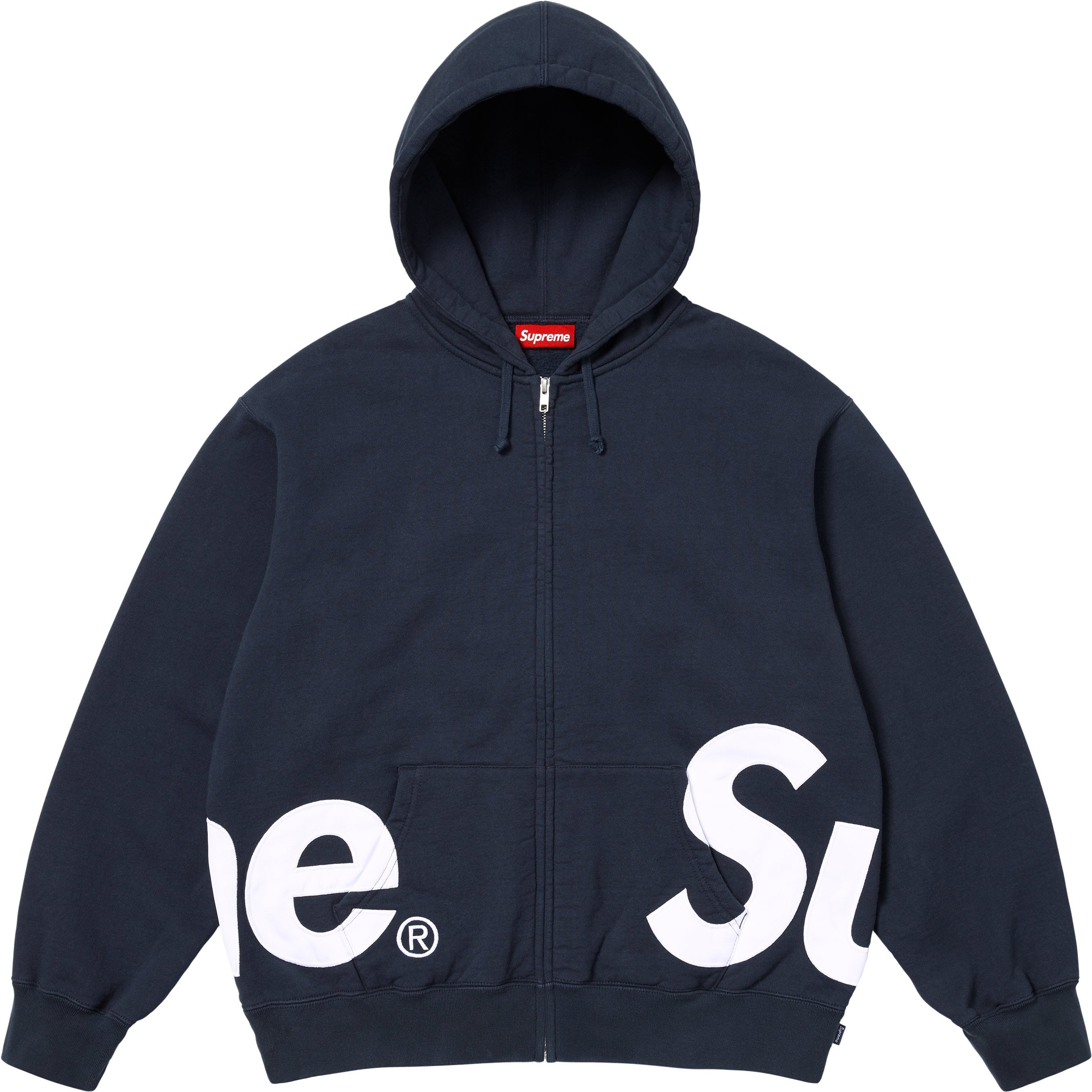 Big Logo Zip Up Hooded Sweatshirt
