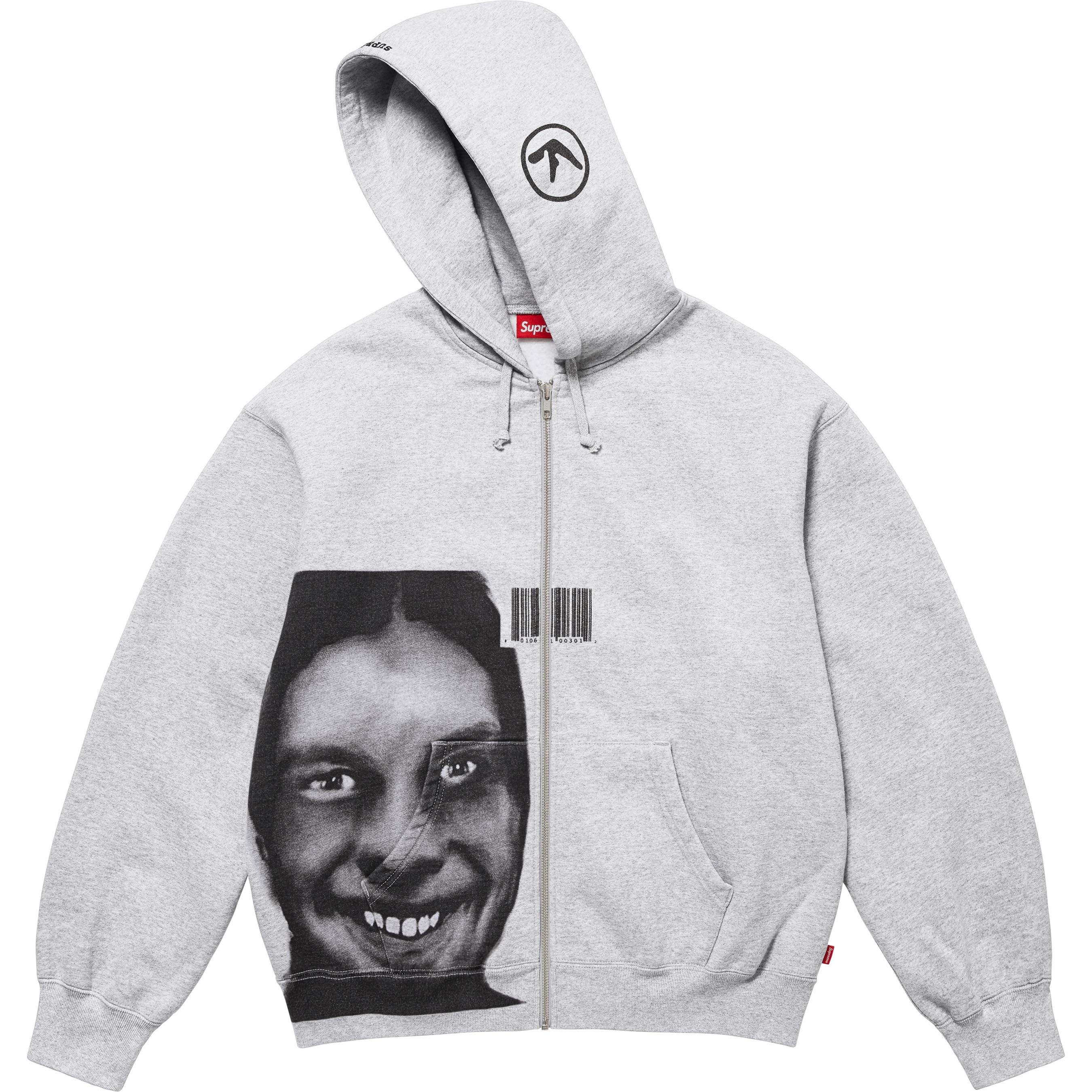 Supreme/Aphex Twin Zip Up Hooded Sweatshirt