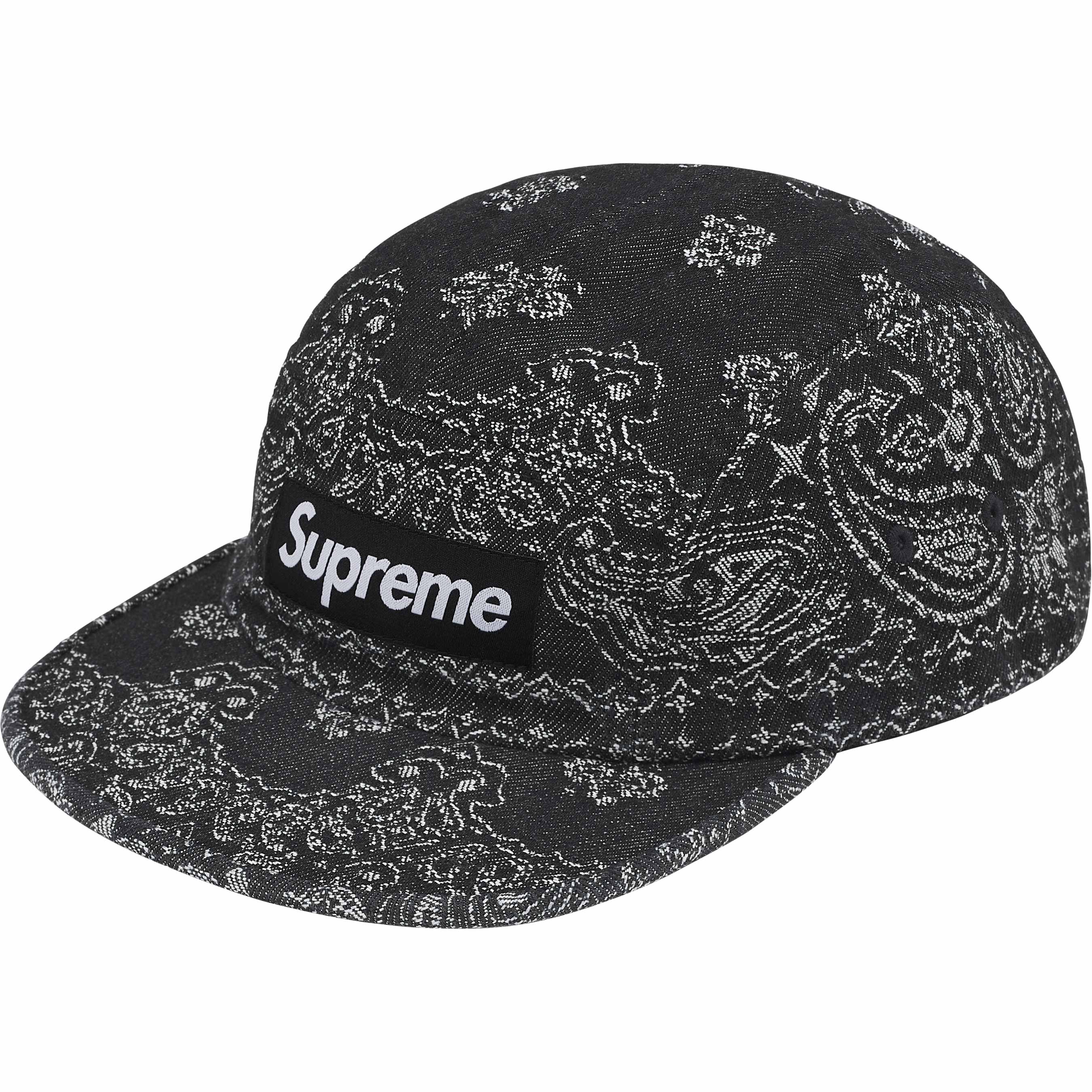 Bandana Jacquard Denim Camp Cap