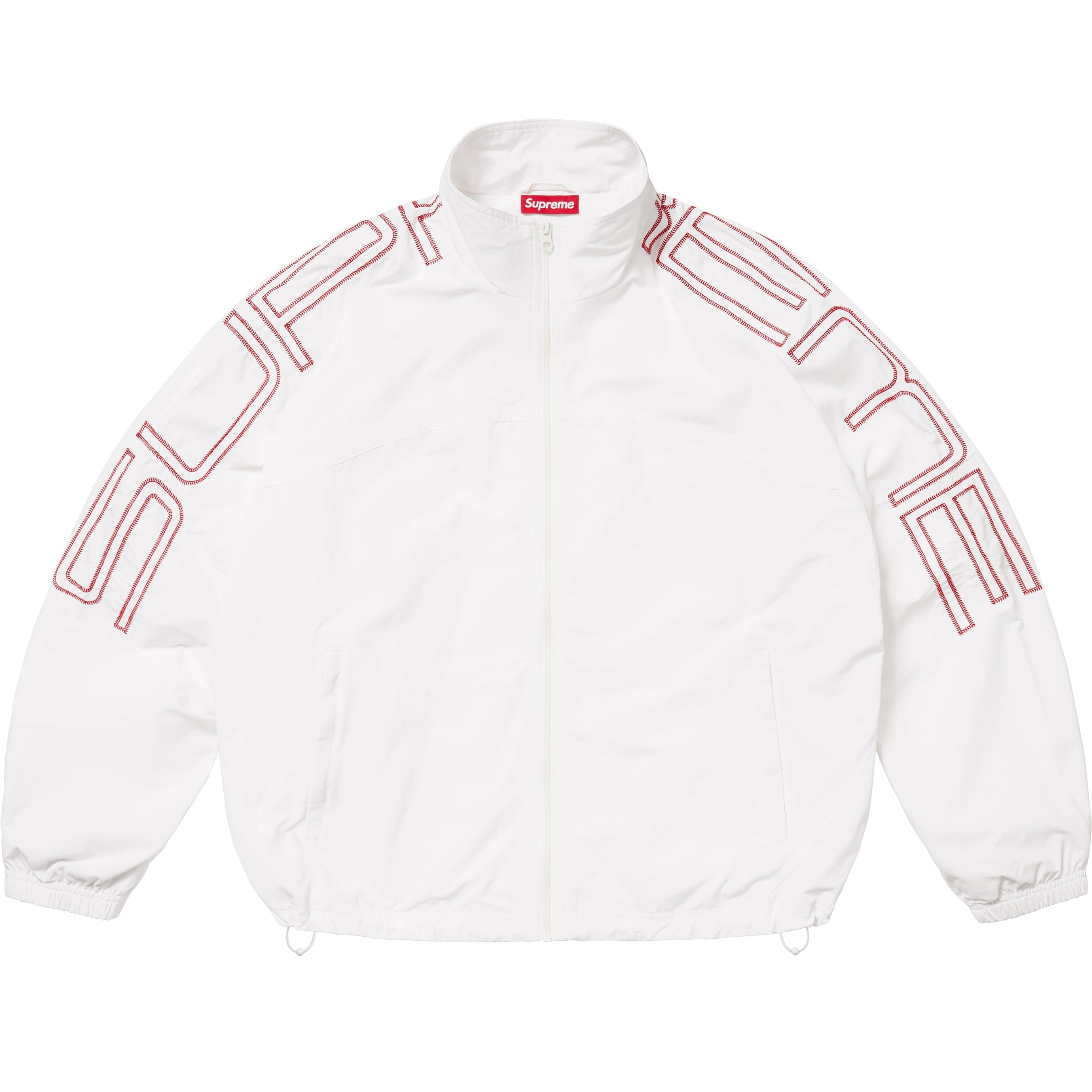 Spellout Embroidered Track Jacket