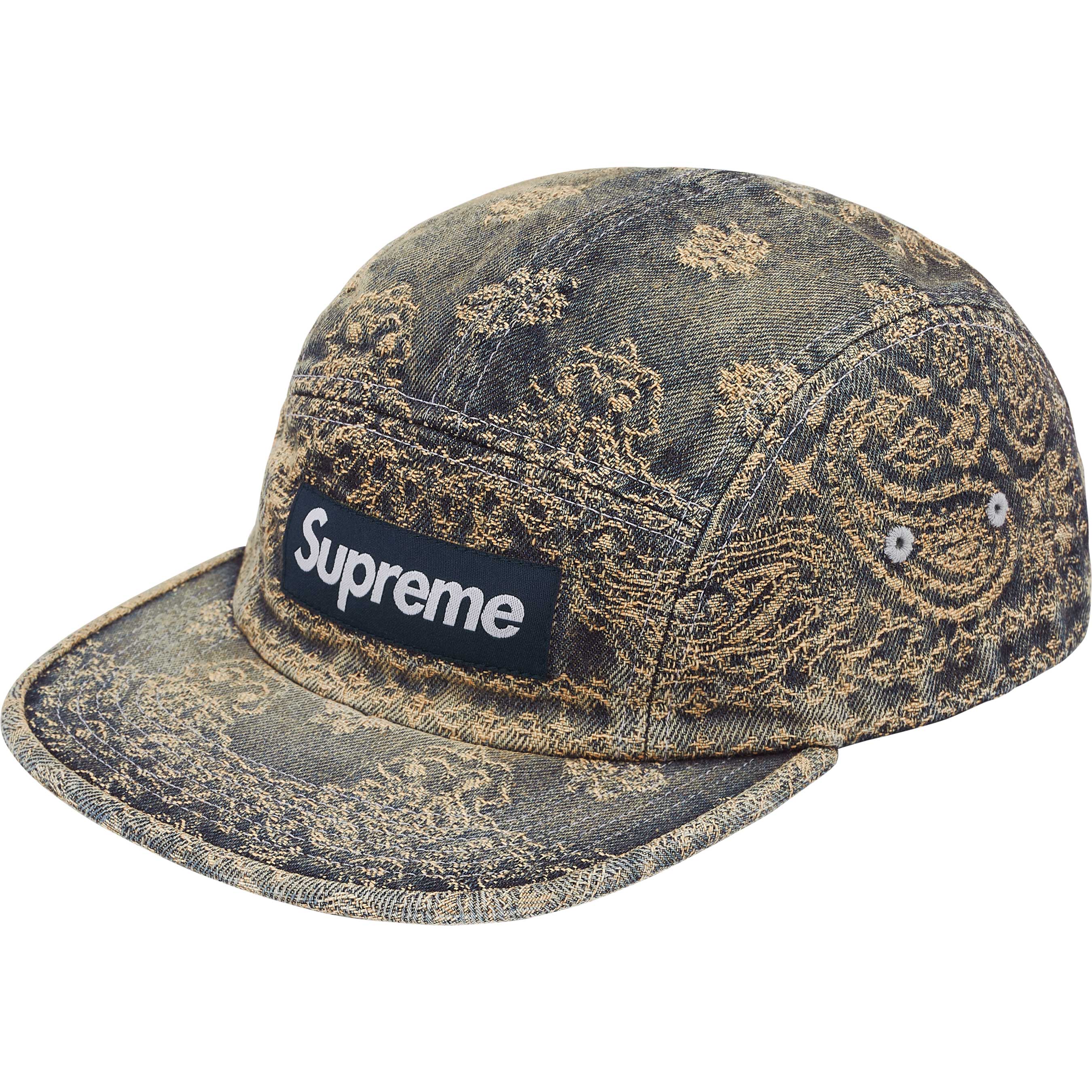 Bandana Jacquard Denim Camp Cap