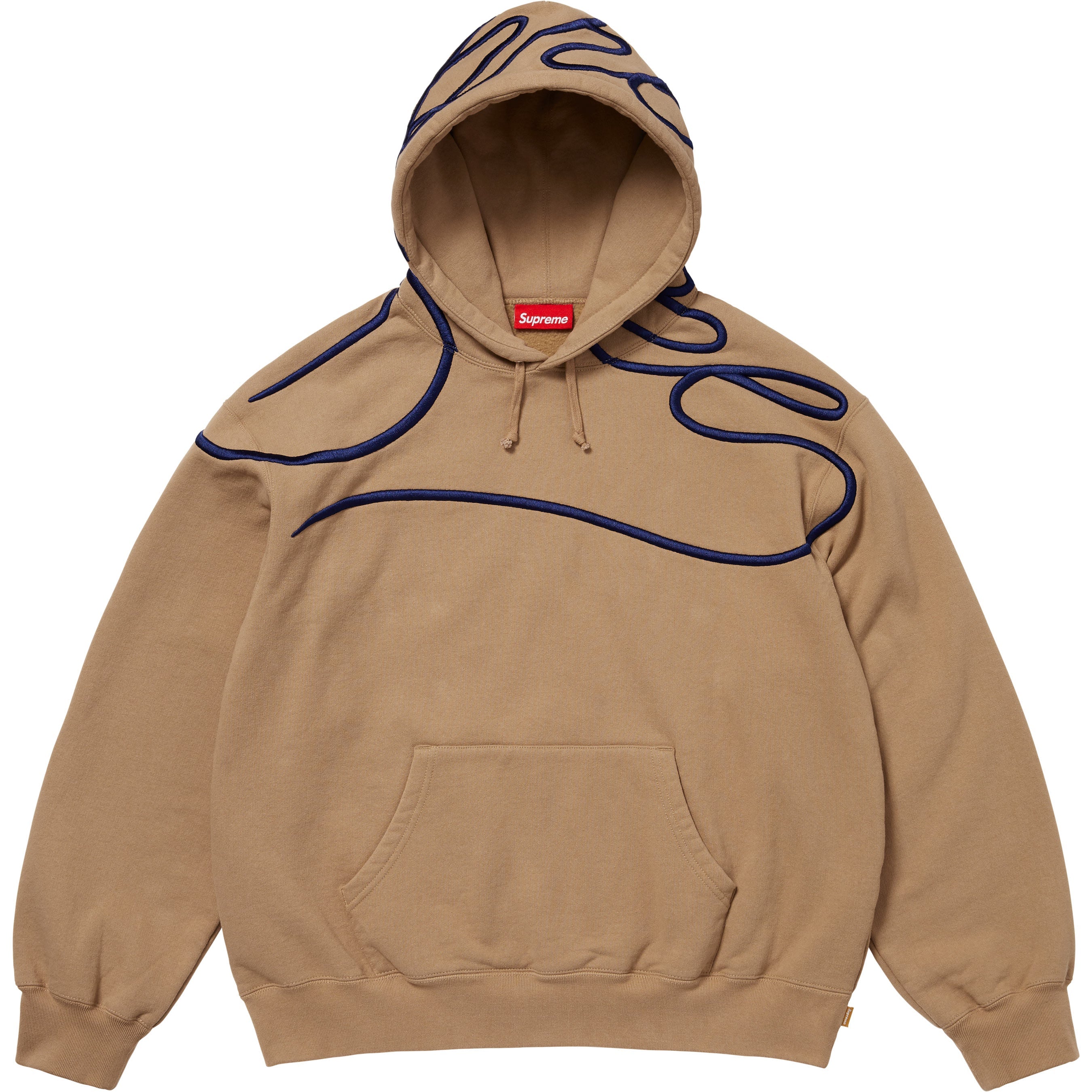 Shoulder Script Hooded Sweatshirt