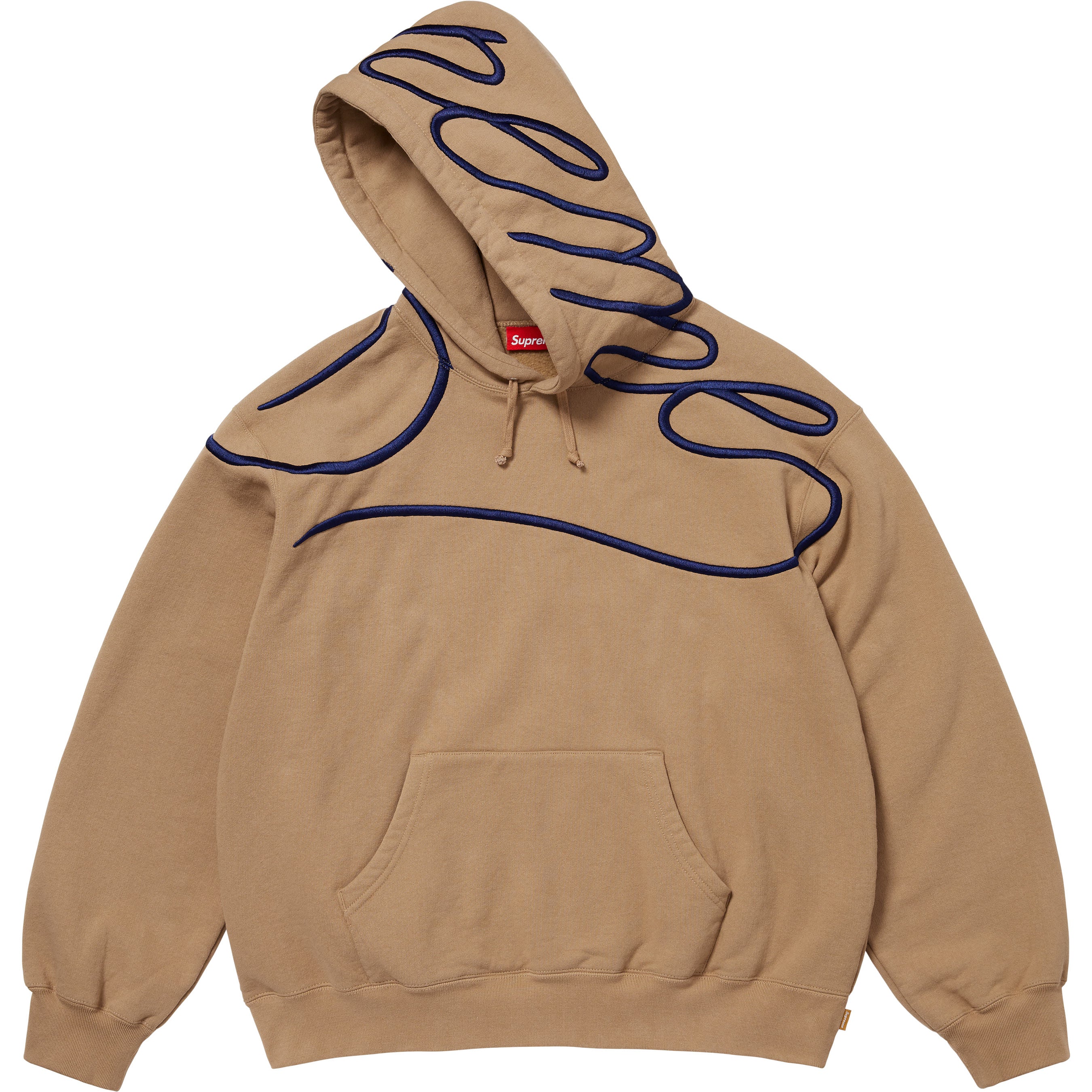 Shoulder Script Hooded Sweatshirt