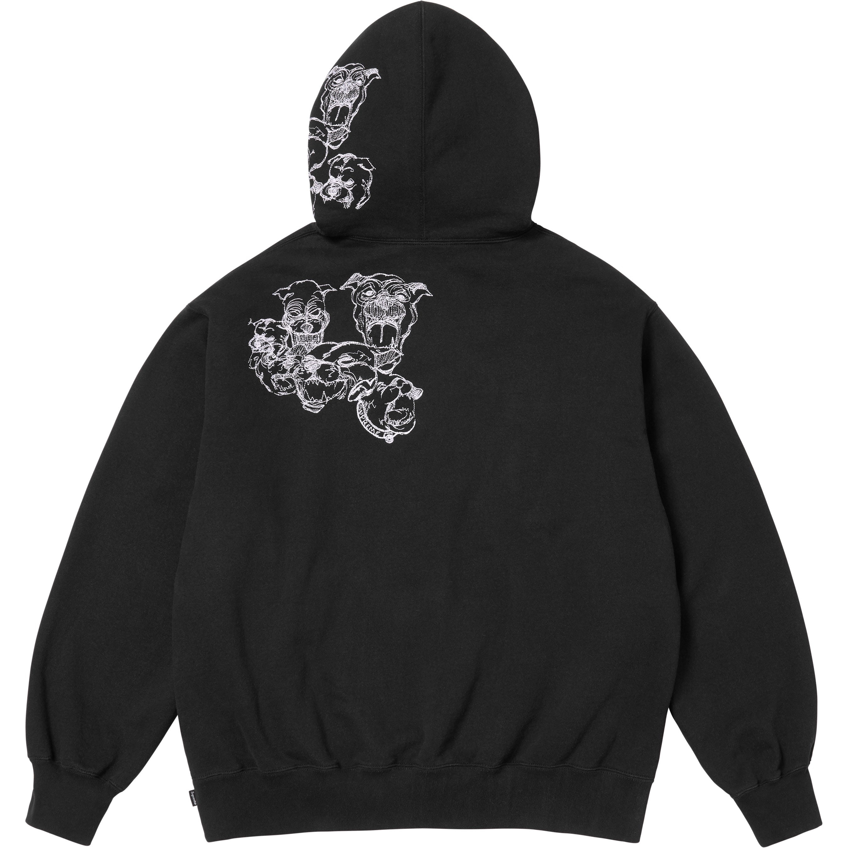 Pitbulls Embroidered Hooded Sweatshirt