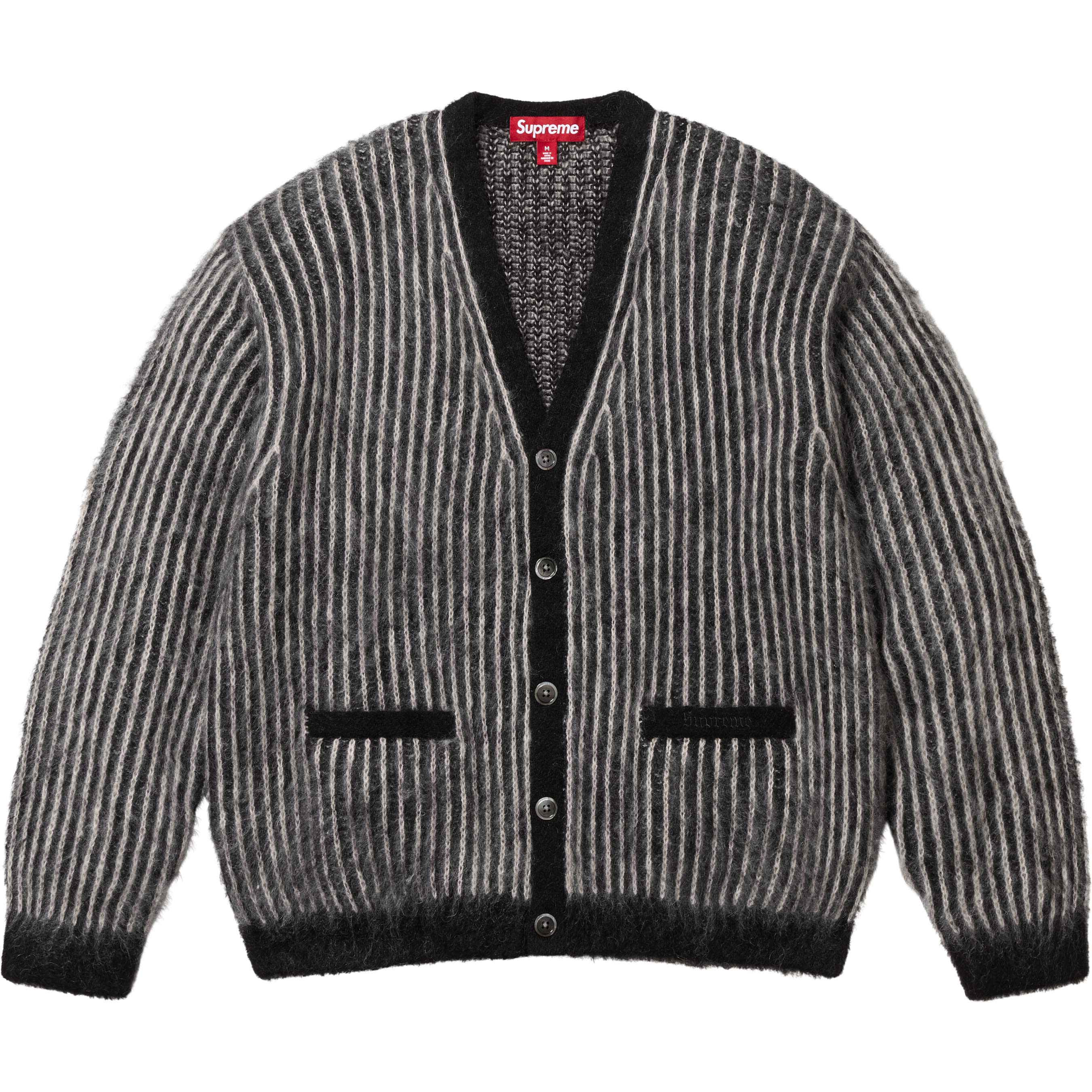 2-Tone Mohair Cardigan