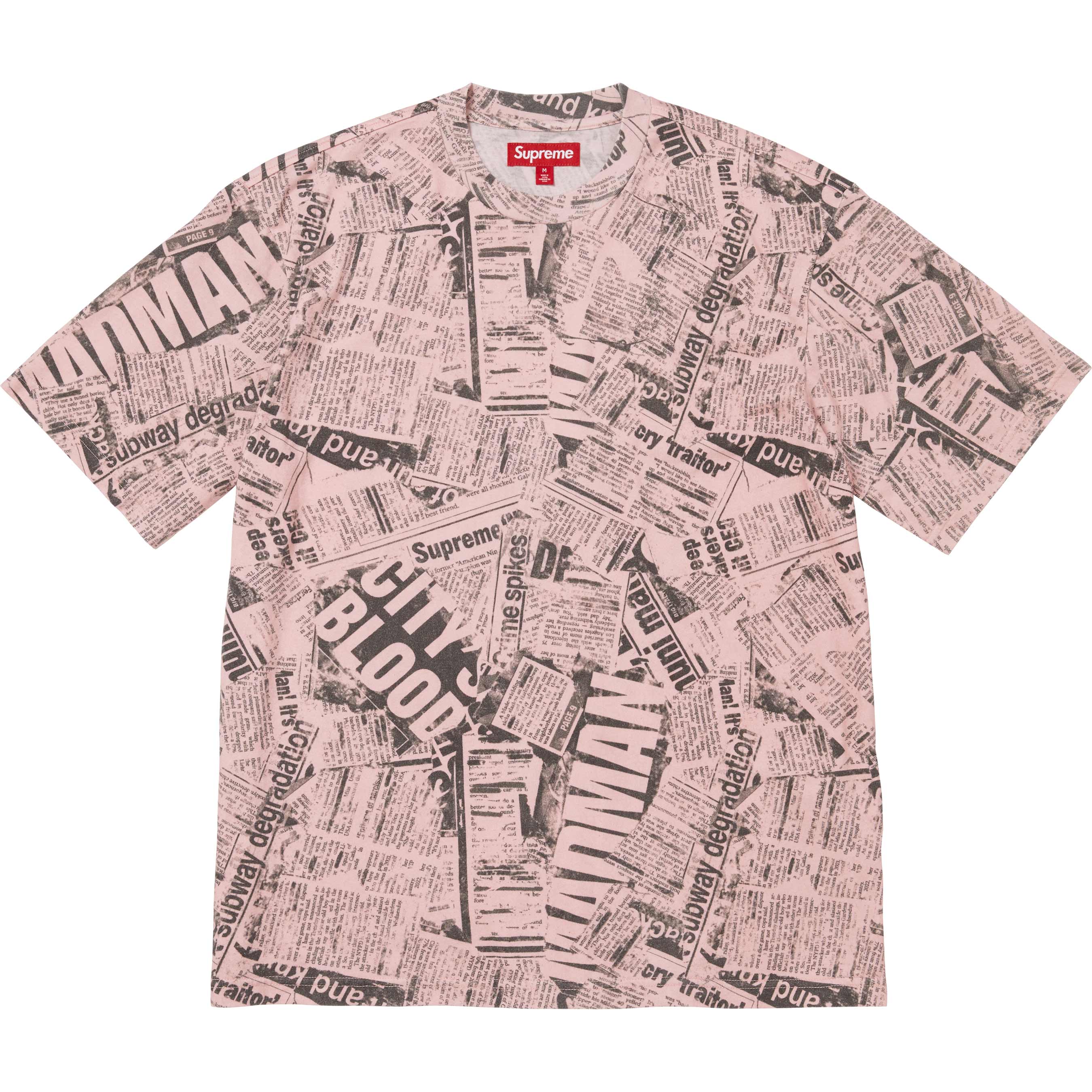 Newspaper S/S Top