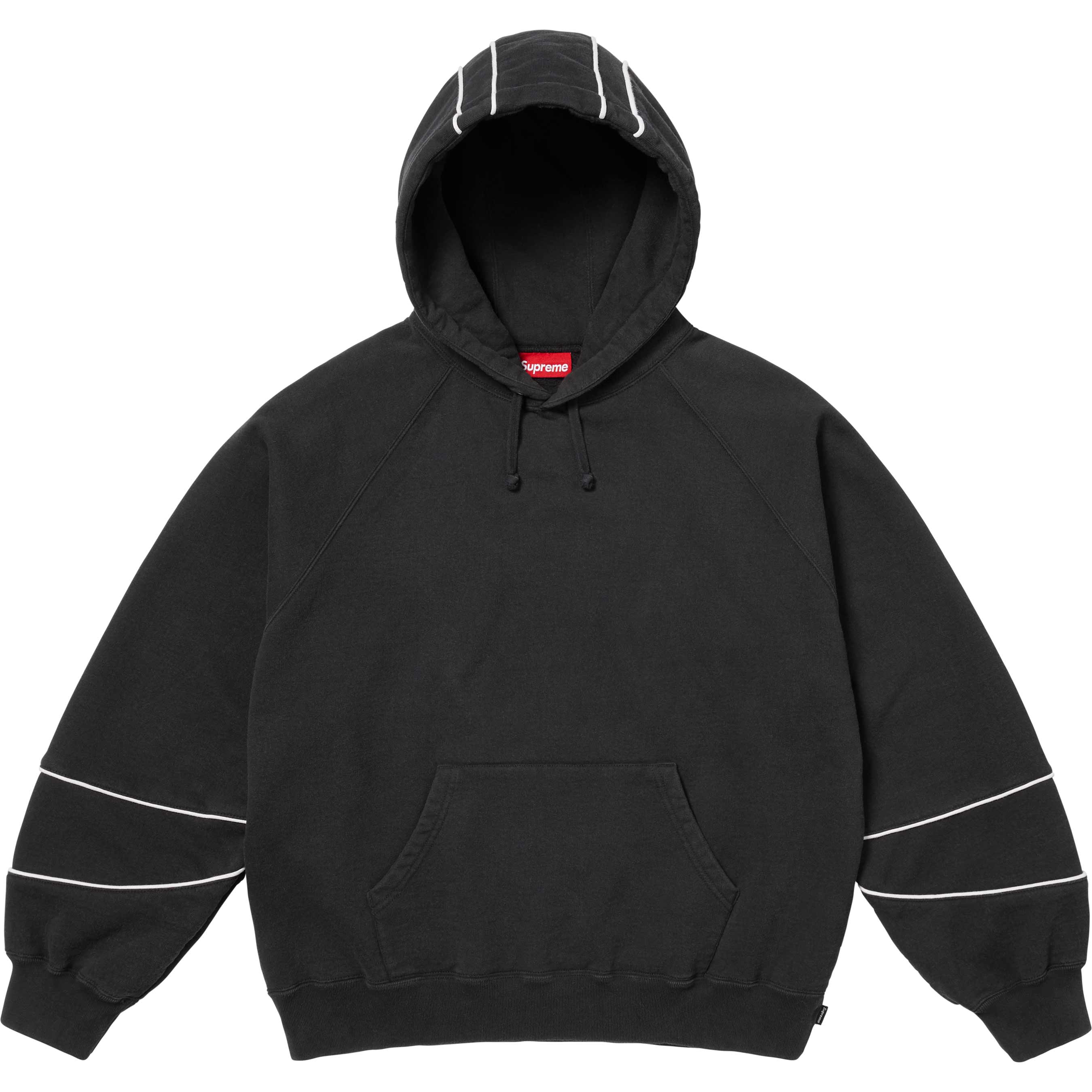 Paneled Hooded Sweatshirt