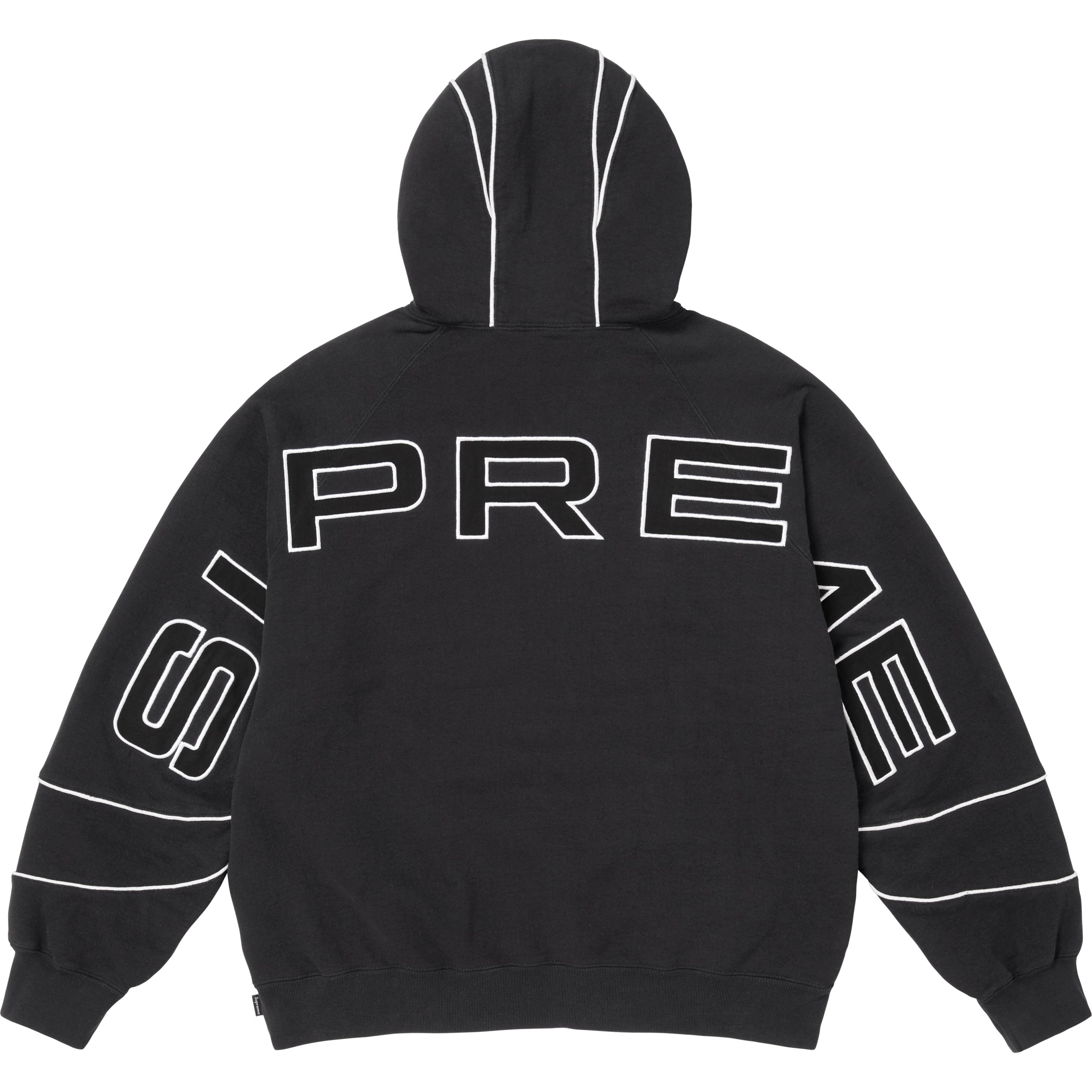Paneled Hooded Sweatshirt