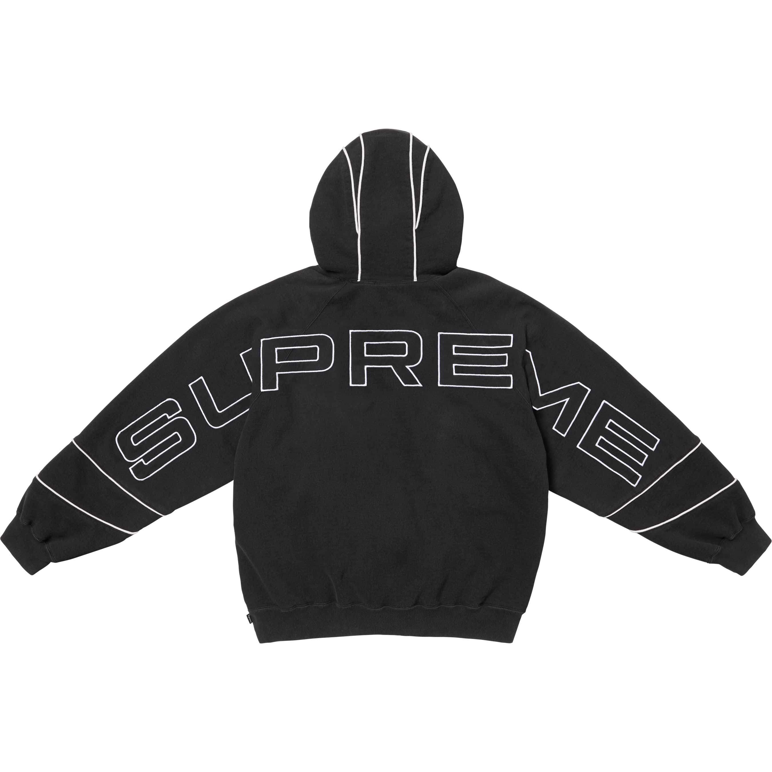 Paneled Hooded Sweatshirt