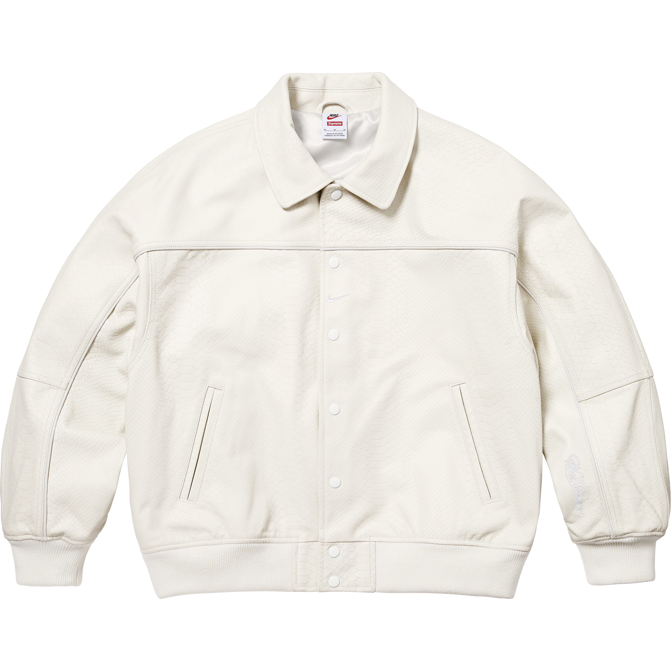 Supreme®/Nike® Leather Varsity Jacket