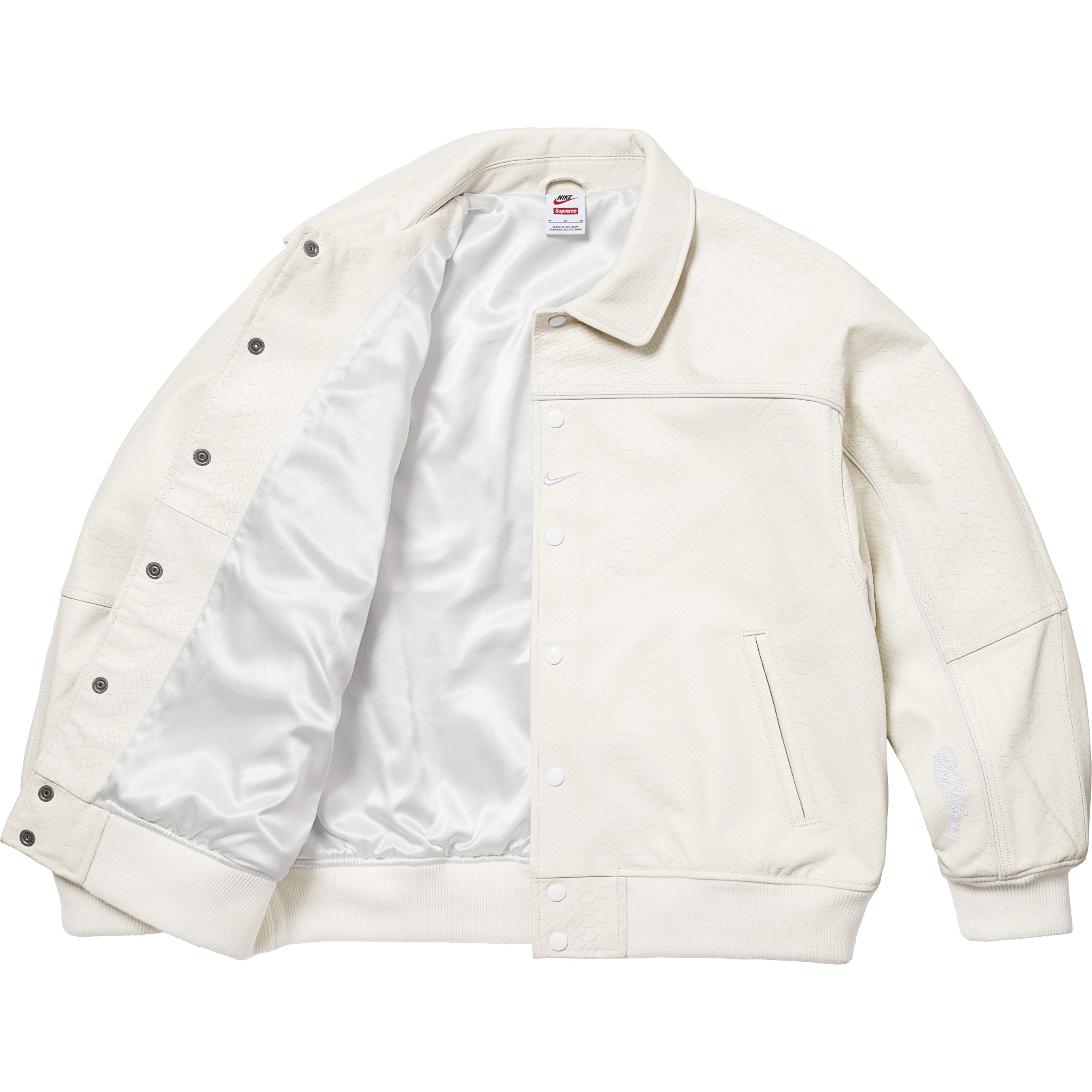Supreme®/Nike® Leather Varsity Jacket