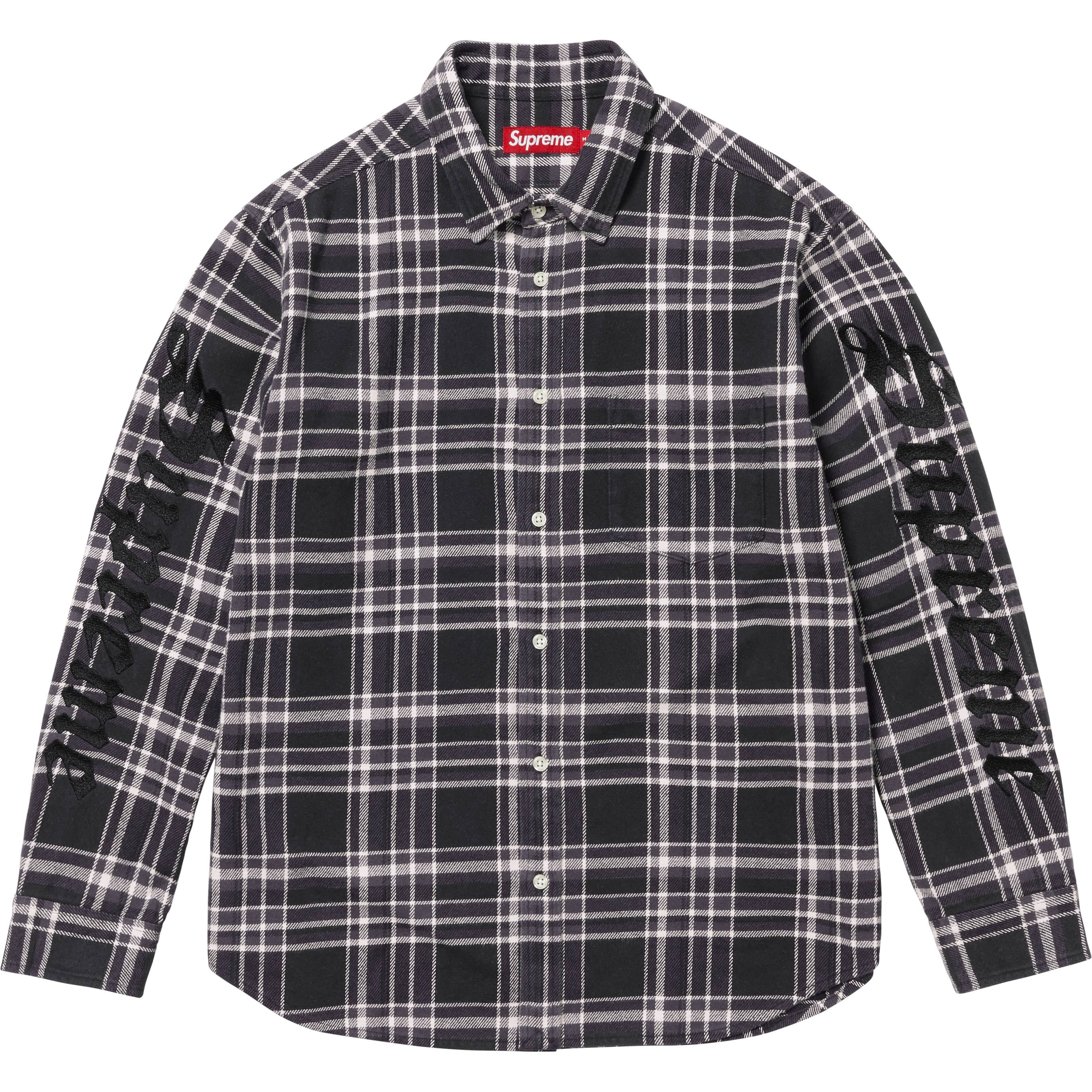 Old English Plaid Flannel Shirt