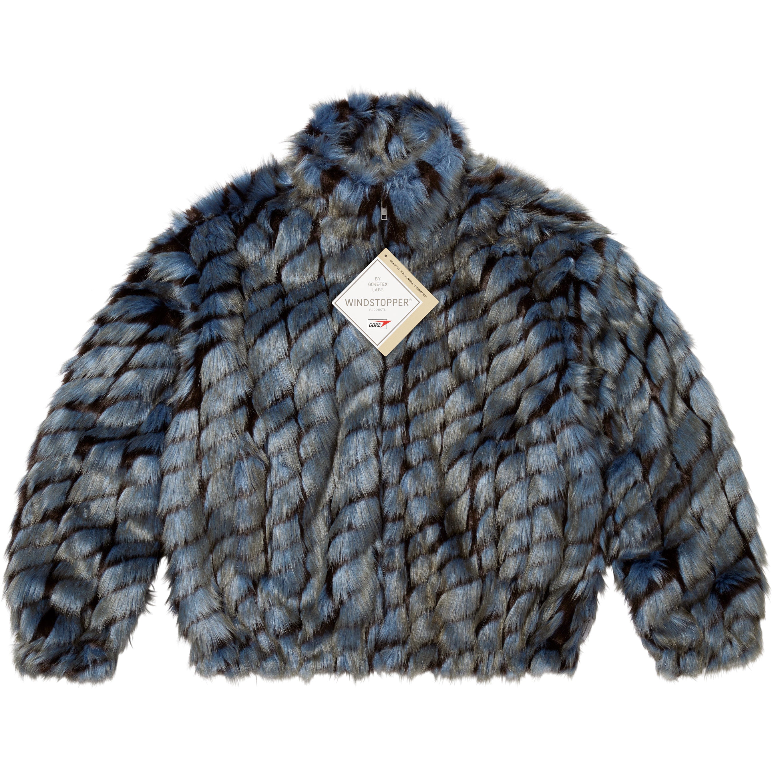 2-Tone WINDSTOPPER® Faux Fur Jacket