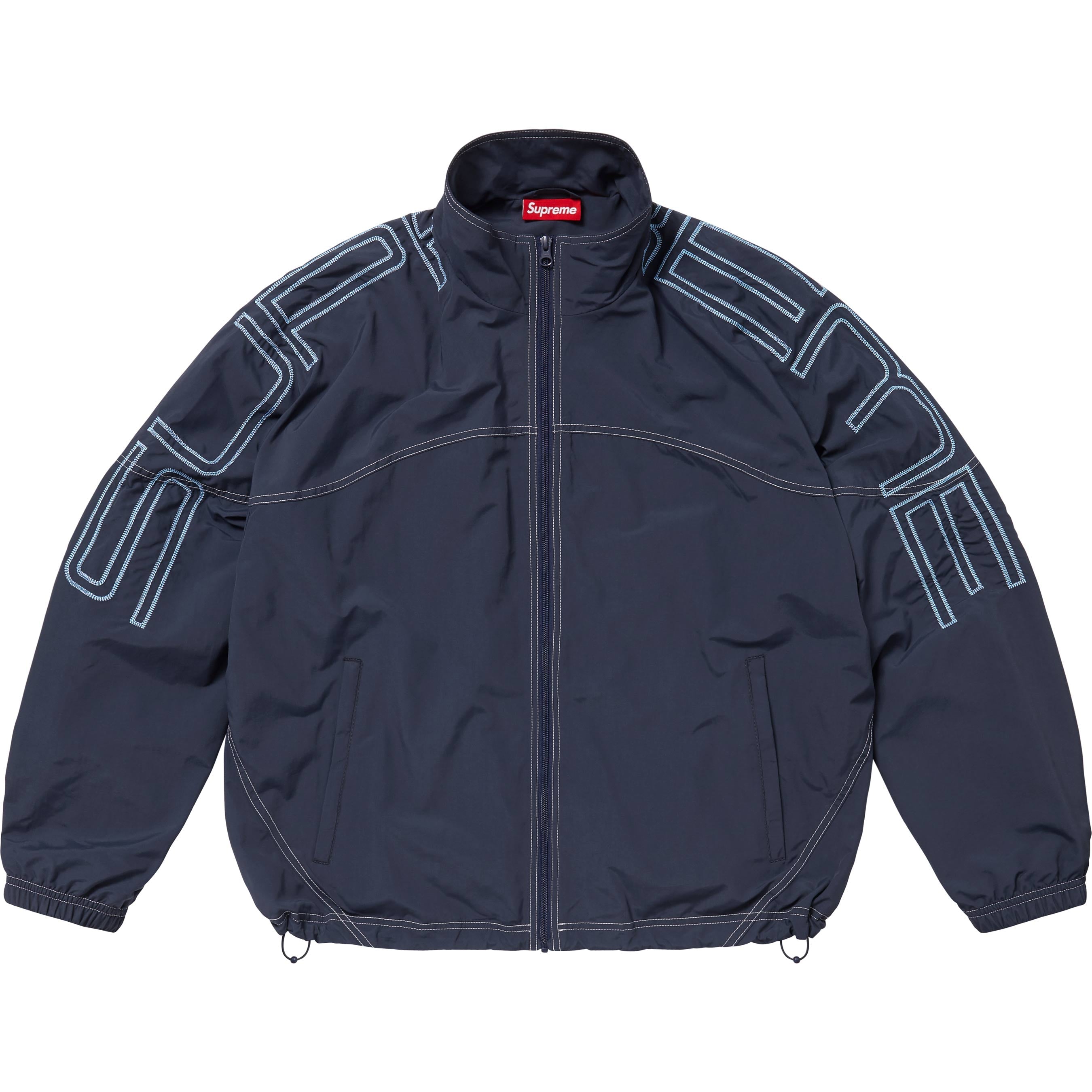 Spellout Embroidered Track Jacket