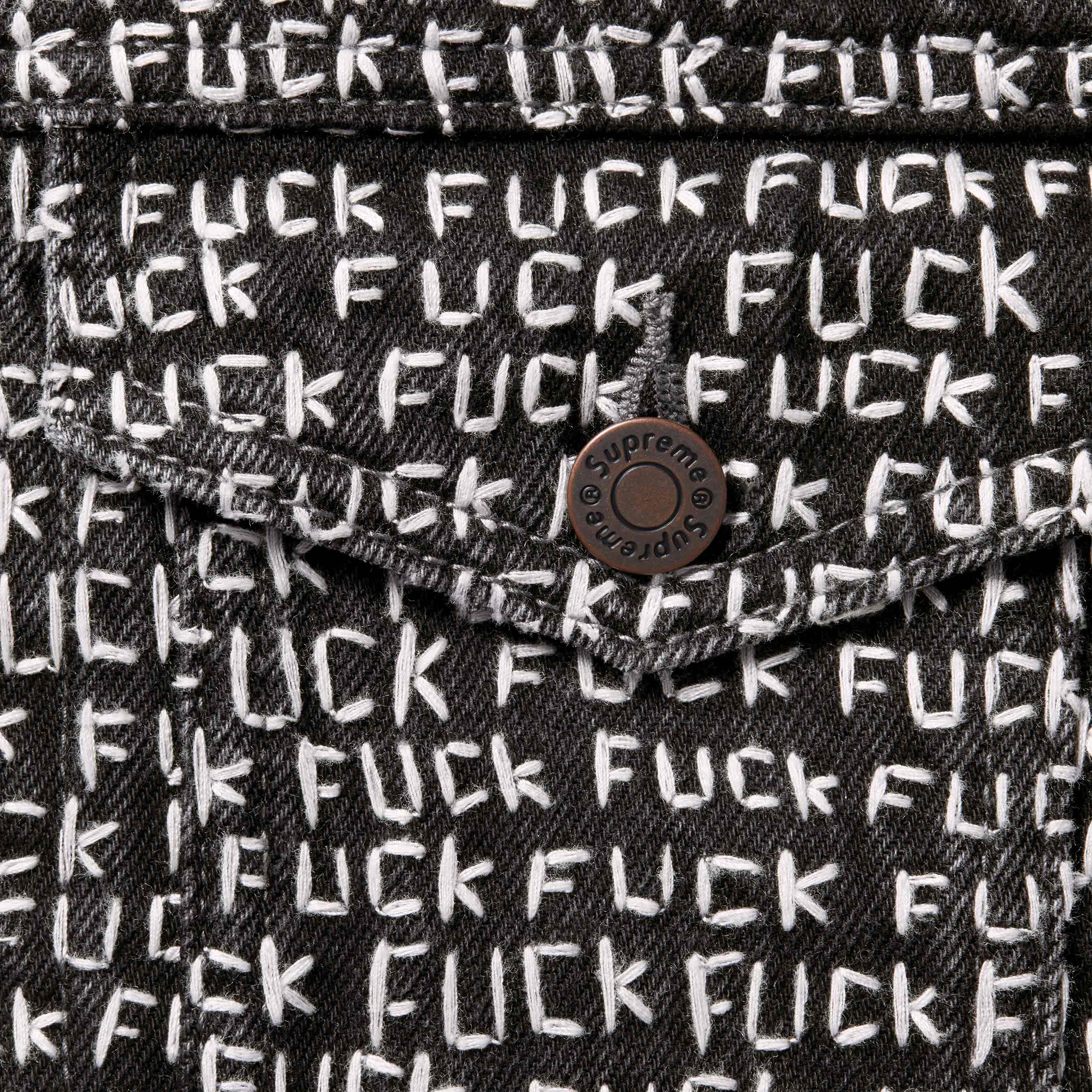 Fuck Stitch Denim Trucker Jacket
