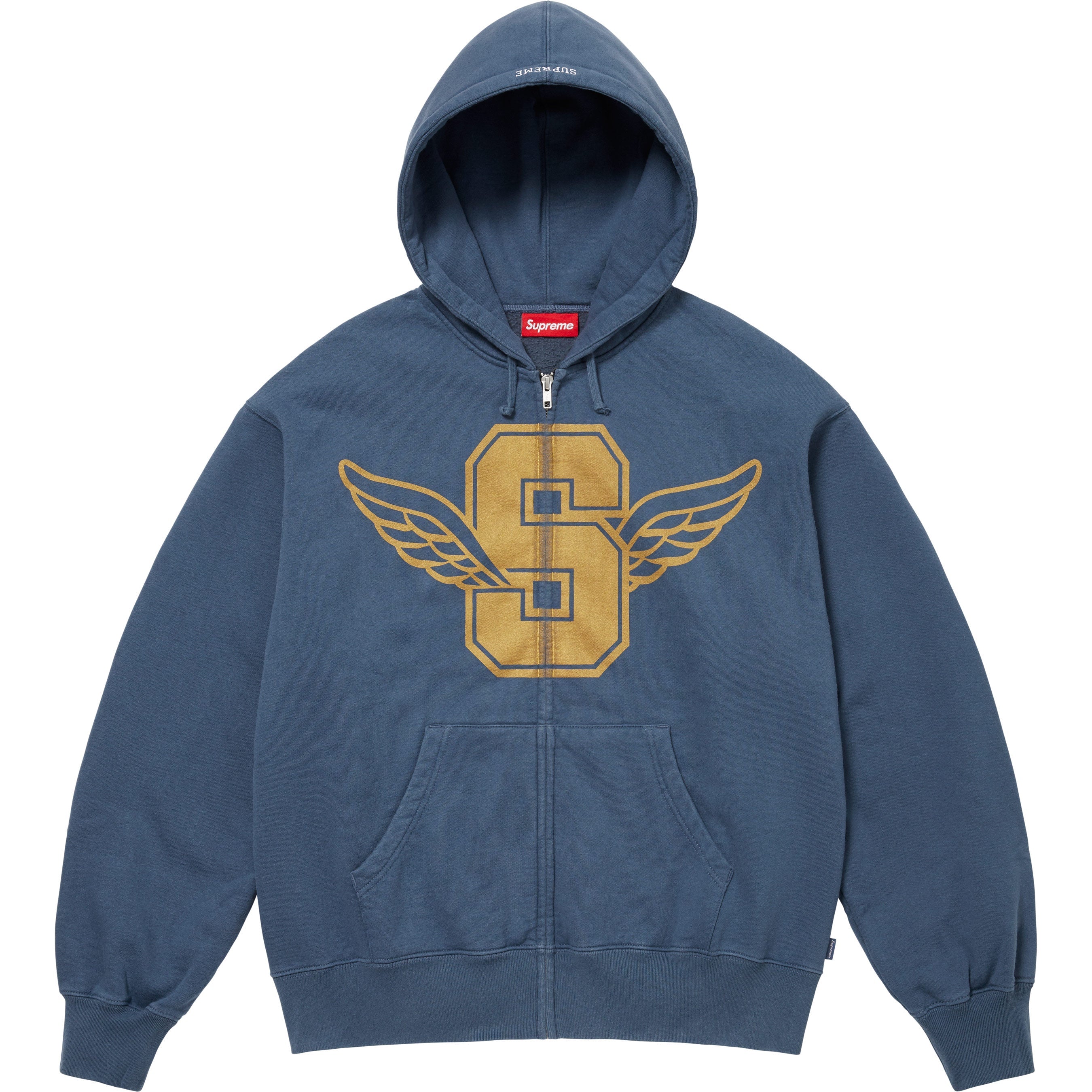 Wings Zip Up Hooded Sweatshirt